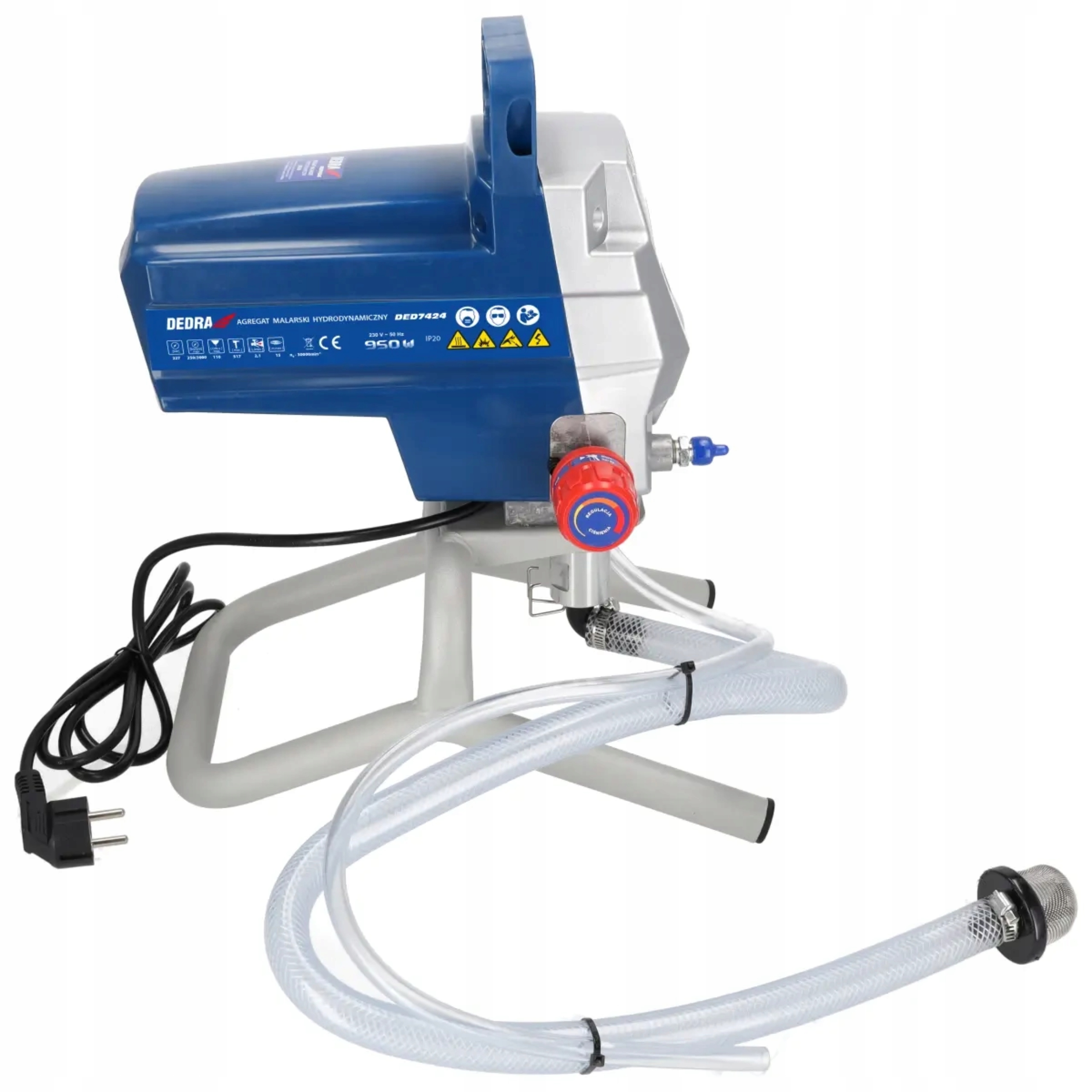 DEDRA AGREGAT MALARSKI HYDRODYNAMICZNY 950W PRZEDŁUŻKA 2 L/MIN 15M PIST 517