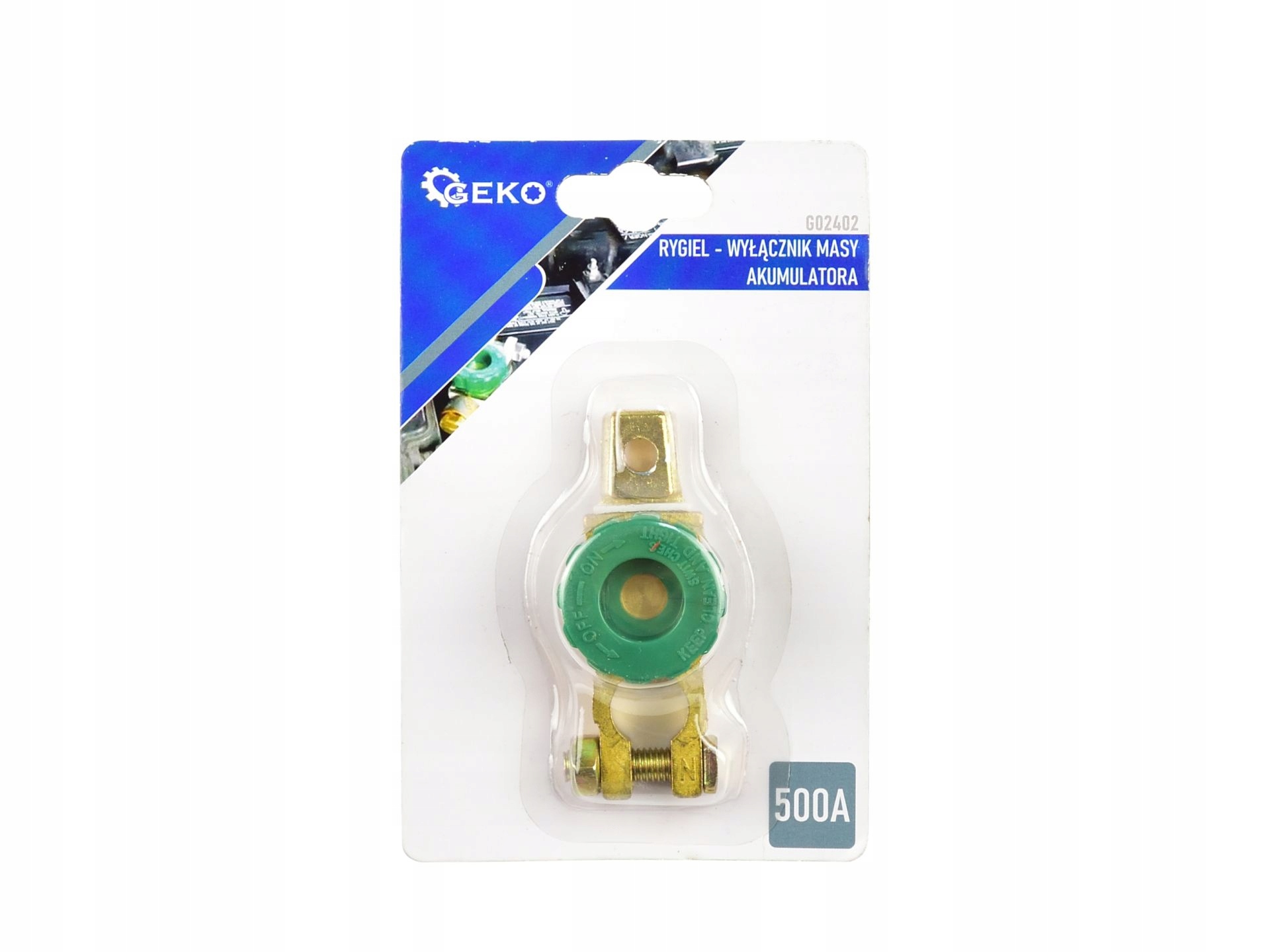 GEKO RYGIEL KLEMA UJEMNA WYŁĄCZNIK PRĄDOWY AKUMULATORA 500A MASA G02402