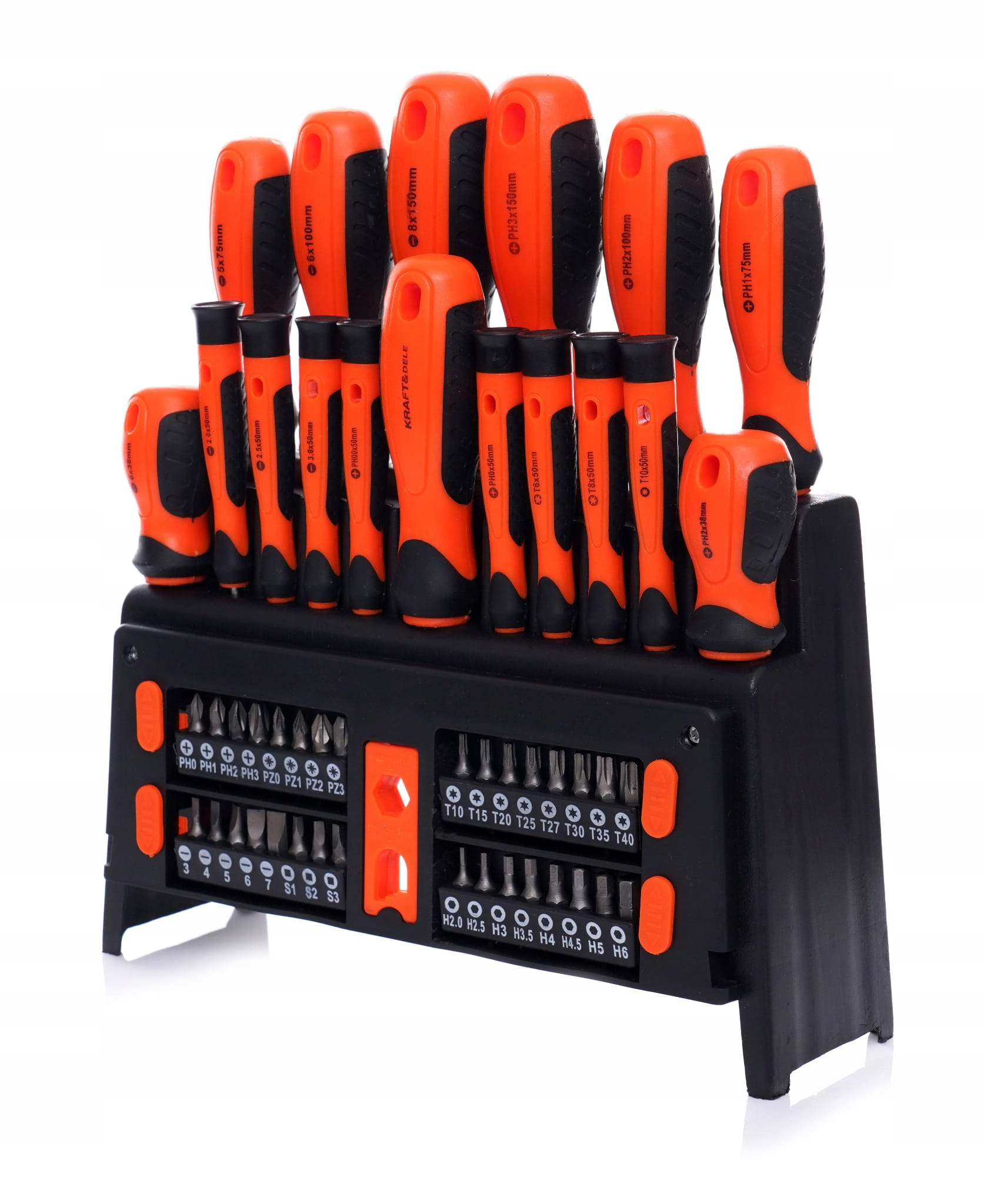 KRAFT&DELE ZESTAW WKRĘTAKÓW ŚRUBOKRĘTÓW Z MAGNESEM 50 SZTUK TORX KD10950