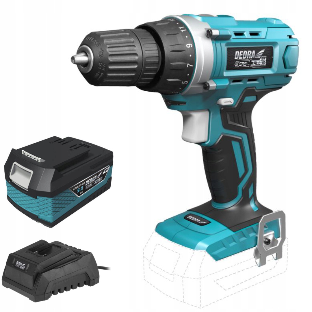 WIERTARKA WKRĘTARKA Li-Ion 18V DEDRA SAS+ 7040 5Ah