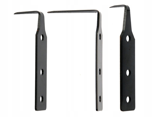 OSTRZA WYMIENNE DO NOŻA YT0659 K5 UTWARDZANE 3SZT TWARDOŚĆ 46-50HRC YT06590