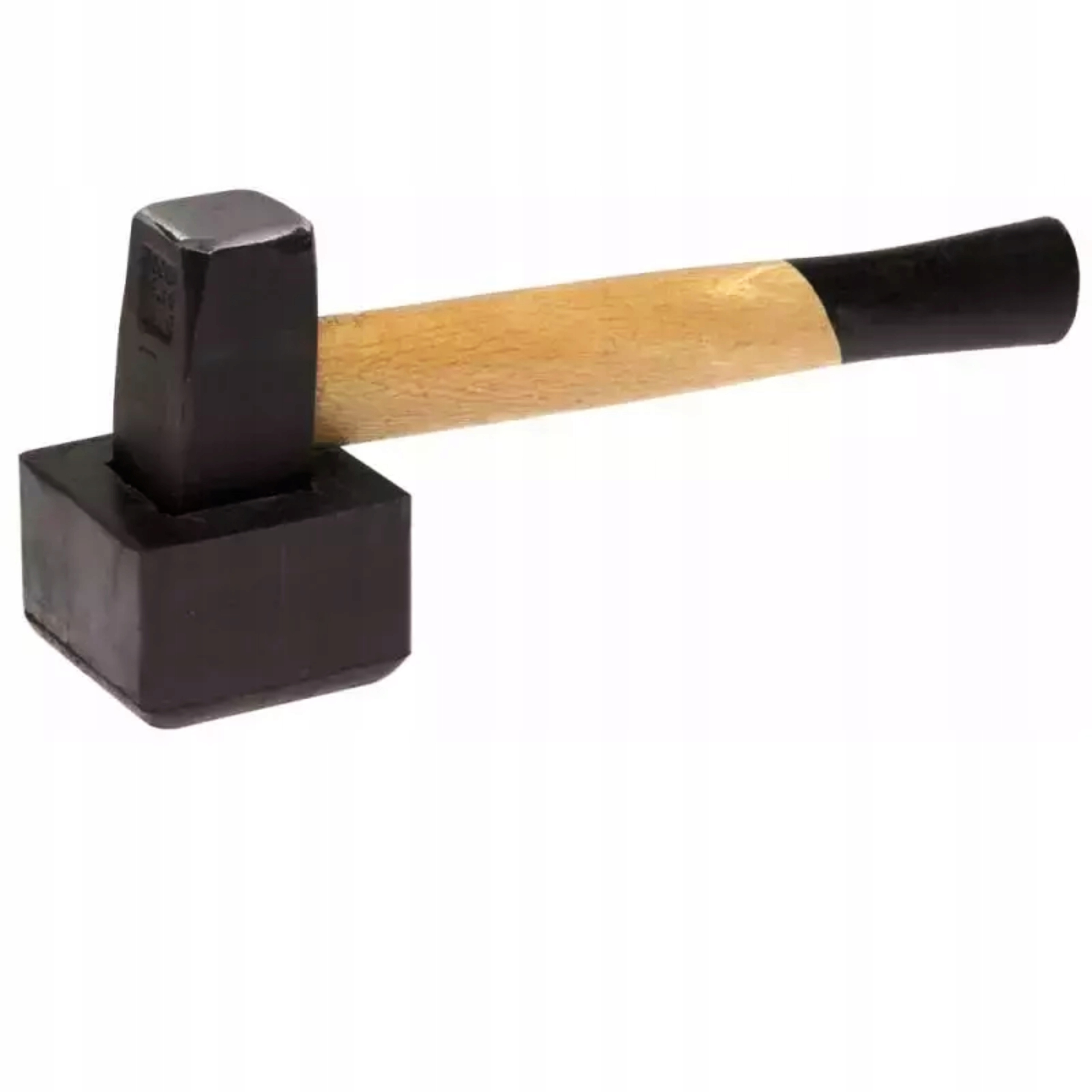 DEDRA MŁOTEK BRUKARSKI, KAMIENIARSKI KWADRATOWY 1KG STALOWY Z GUMĄ 13M10