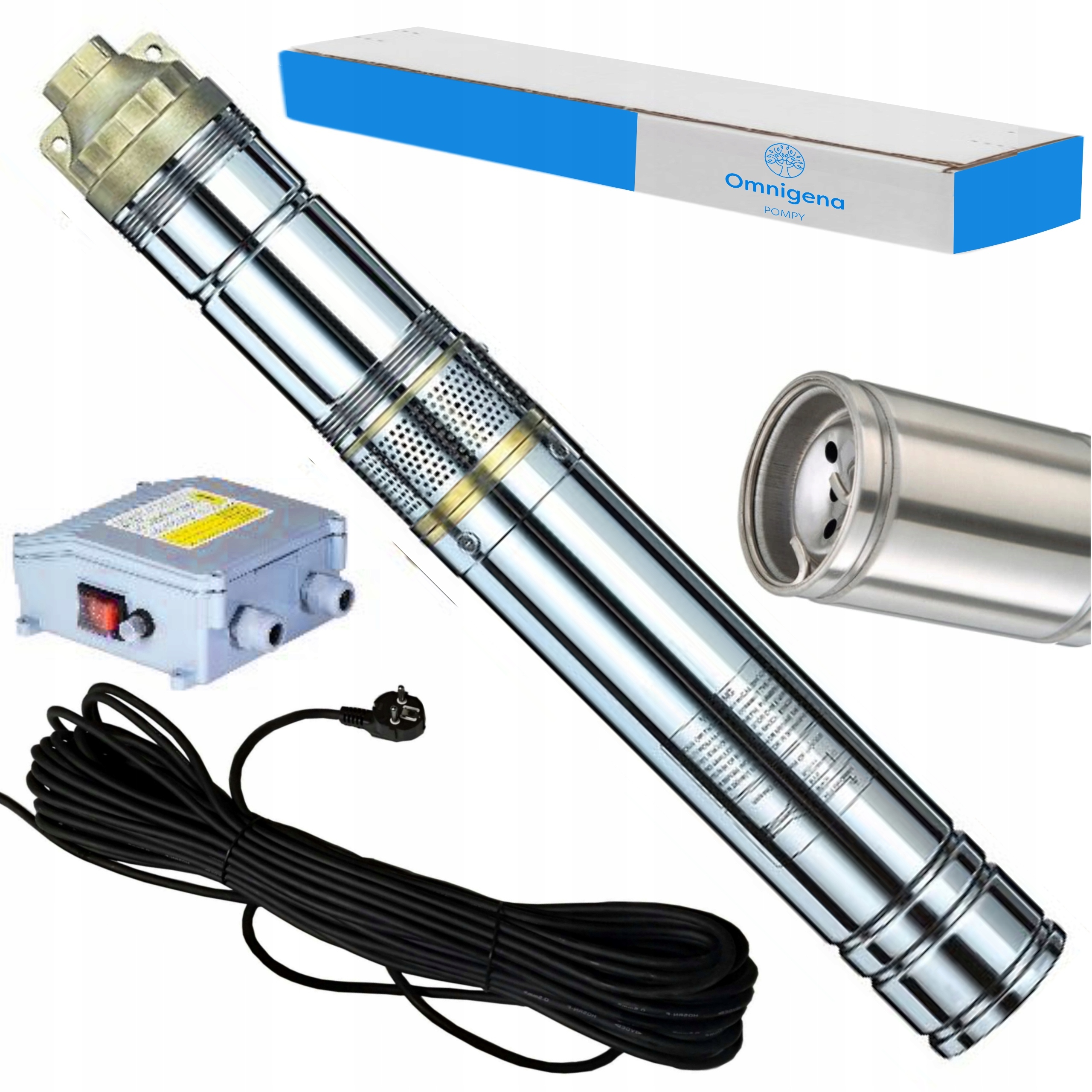 OMNIGENA POMPA GŁĘBINOWA EVJ 4"2,5-60-0,75 230V 750W 2700 l/h KABEL 19M