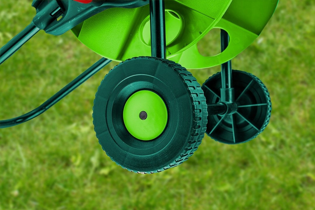 VERTO STOJAK NA WĄŻ OGRODOWY WÓZEK BĘBEN ZWIJACZ DO 45m 1/2" RĄCZKA MOCNY