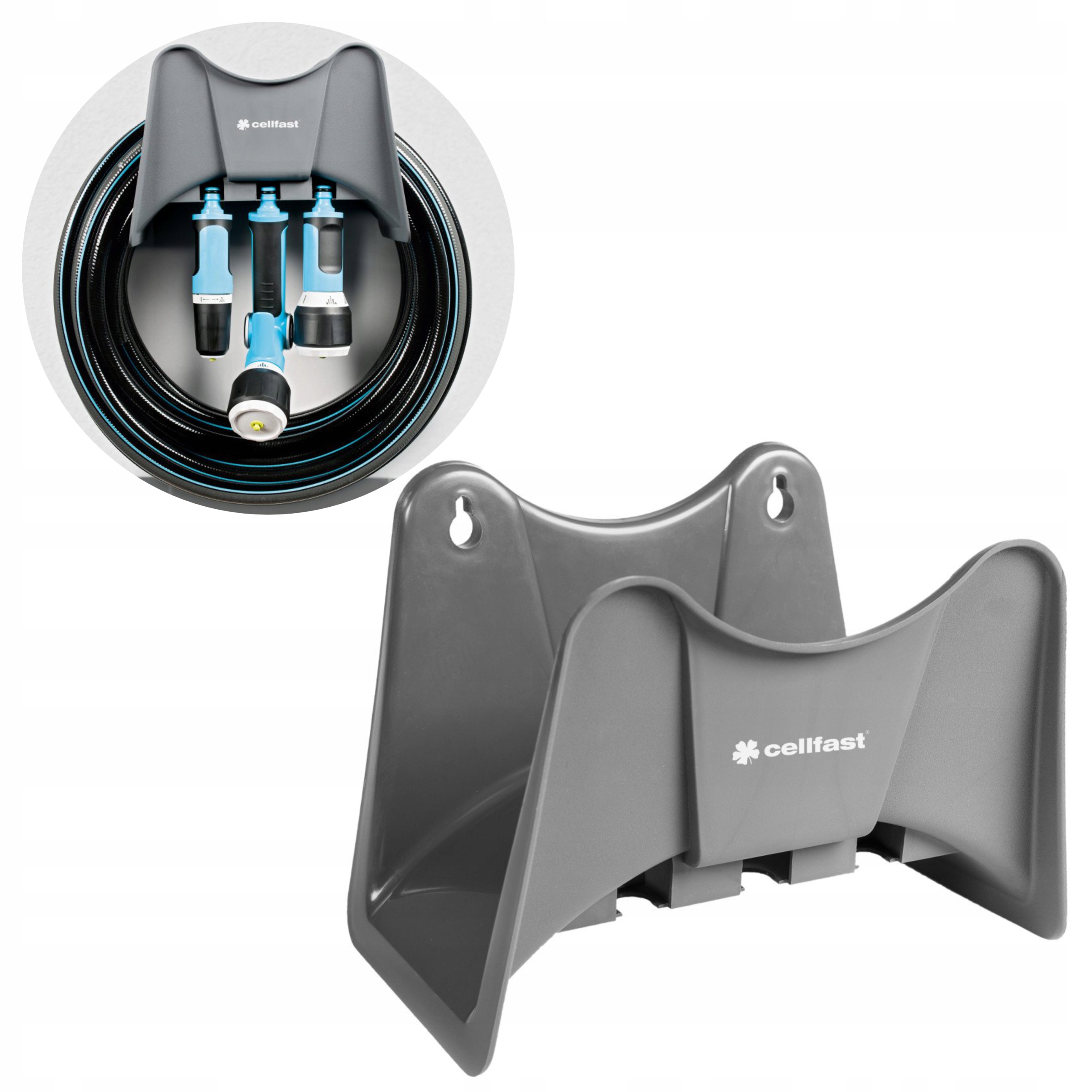 CELLFAST 55-993 WIESZAK ŚCIENNY NA WĄŻ OGRODOWY UCHWYT DO WĘŻA 25/30M