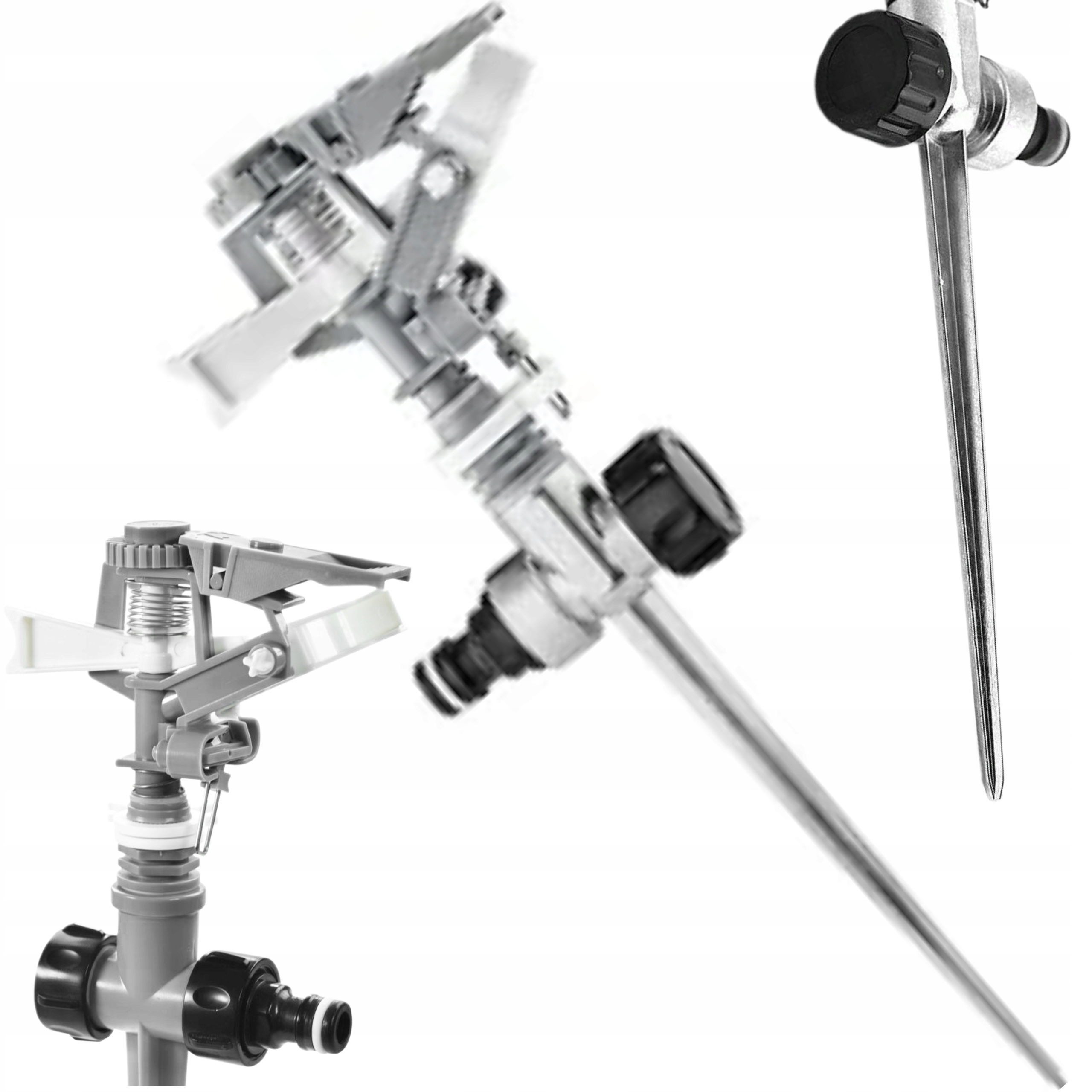 ZRASZACZ PULSACYJNY WBIJANY Z METALOWĄ SZPILĄ 24m OGRODROWY VARTCO LL01-029