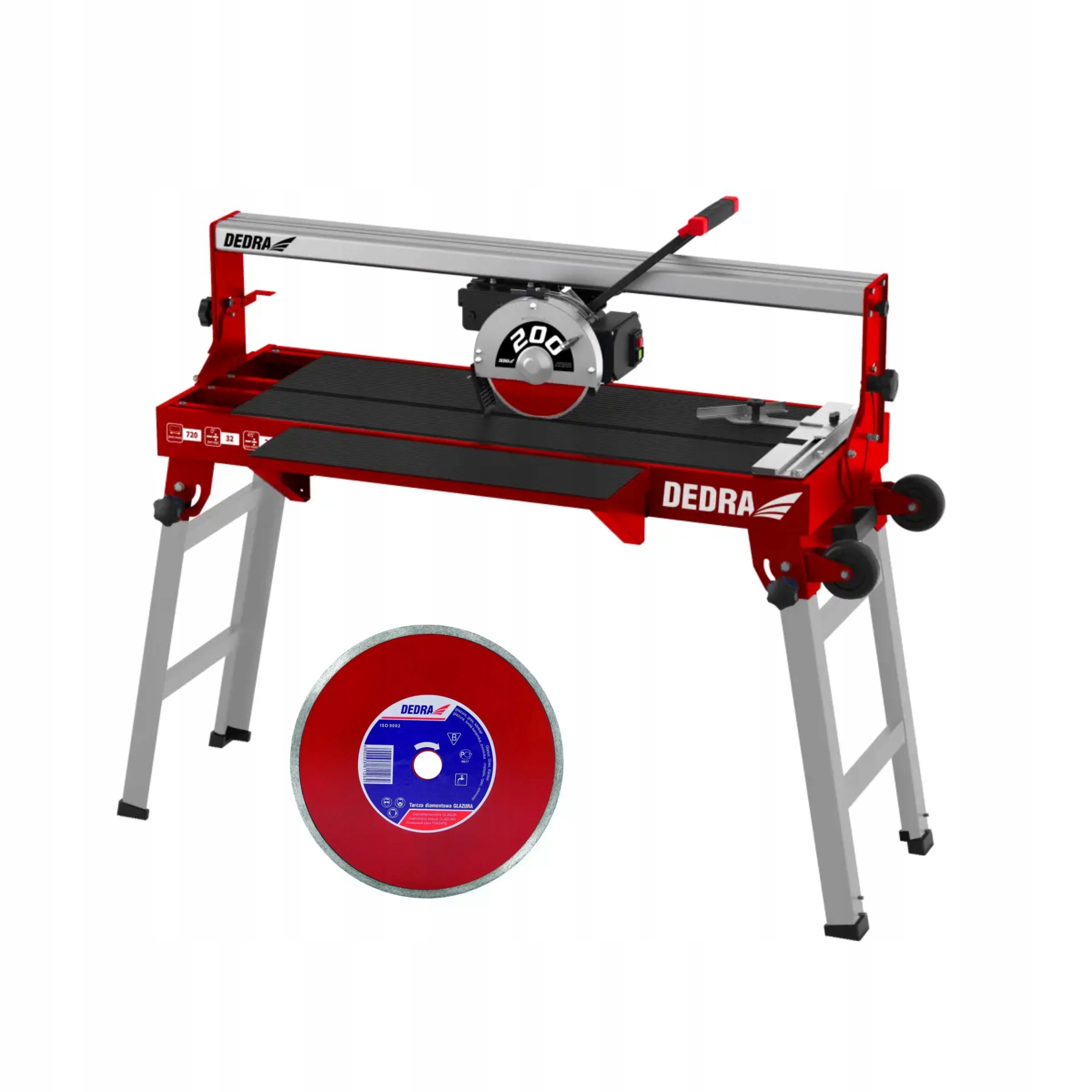 DEDRA PRZECINARKA DO GLAZURY MASZYNA DO CIĘCIA PŁYTEK 800W DO 720MM DED7817