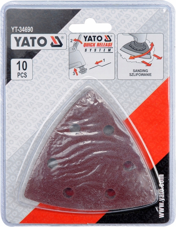 YATO PAPIER ŚCIERNY TRÓJKĄTNY STOPY URZĄDZENIA WIELOFUNKCYJNEGO YT-34690