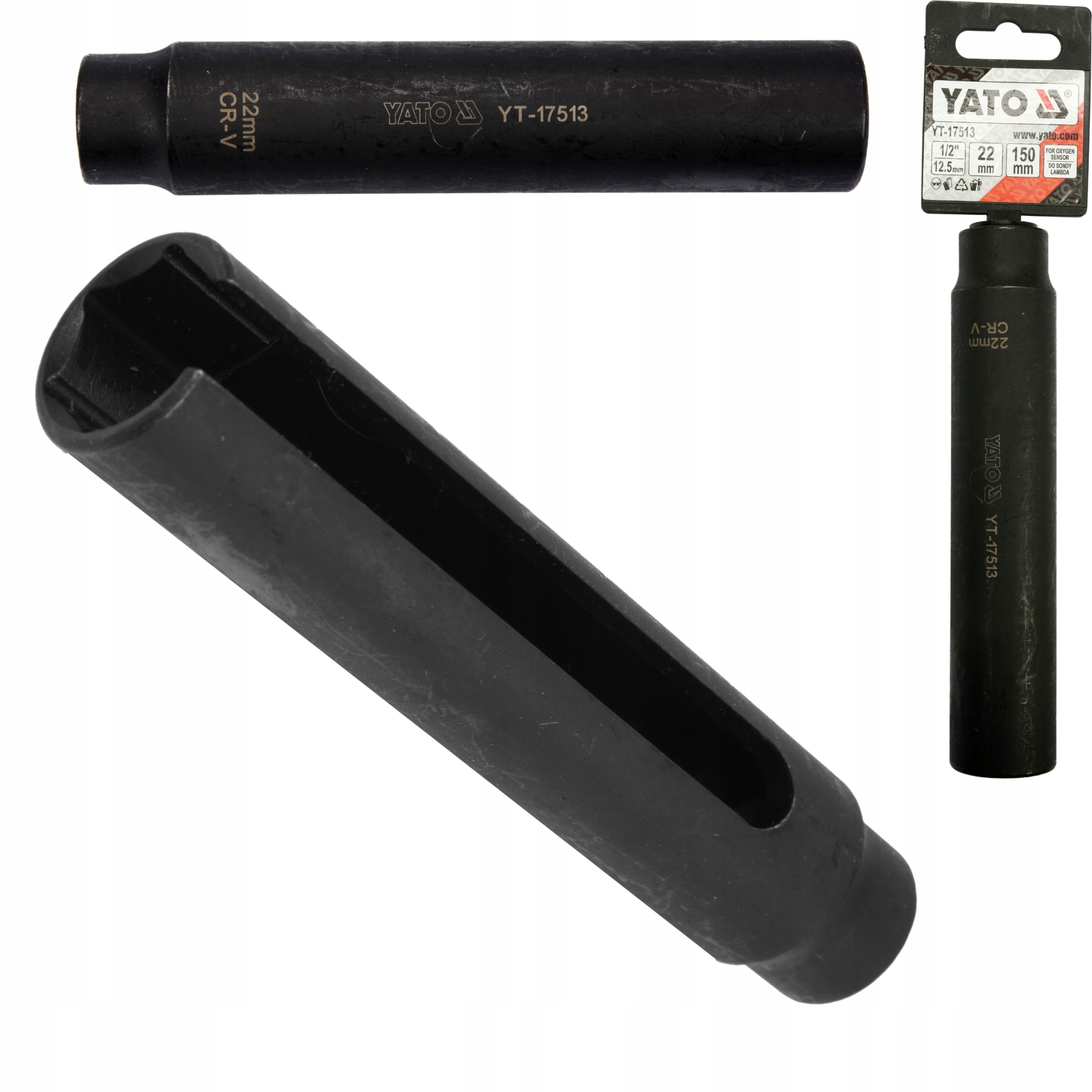 YATO KLUCZ DO DEMONTAŻU SONDY LAMBDA DŁUGI 150MM 1/2" 22MM YT-17513