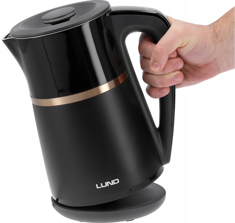 LUND CZAJNIK ELEKTRYCZNY 22000W 1,7L CZARNY Z REGULACJĄ TEMP. 40-100°68217