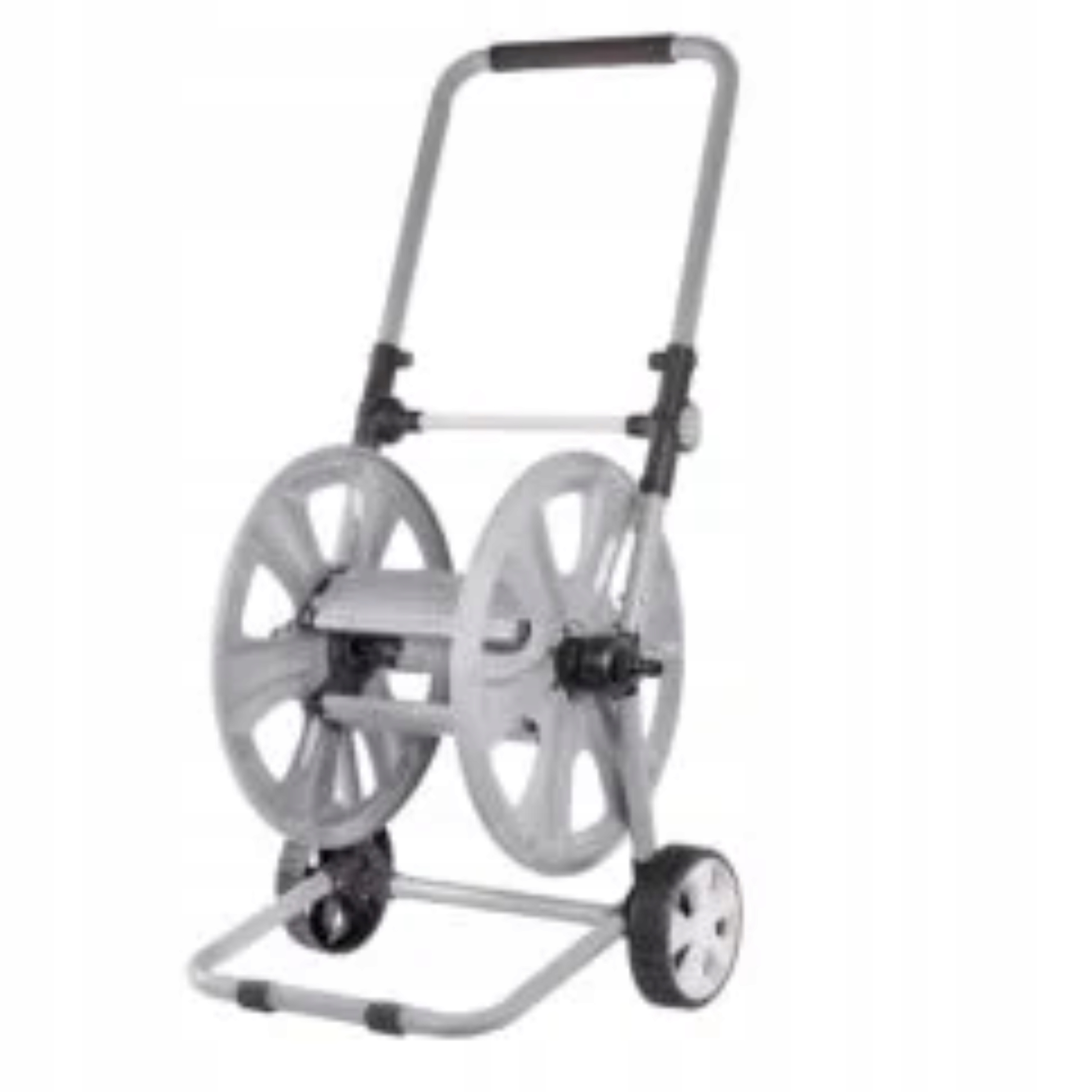 WÓZEK NA WĄŻ OGRODOWY BĘBEN NAWIJAK SKŁADANA RĄCZKA METAL 1/2" 60M CL01-002