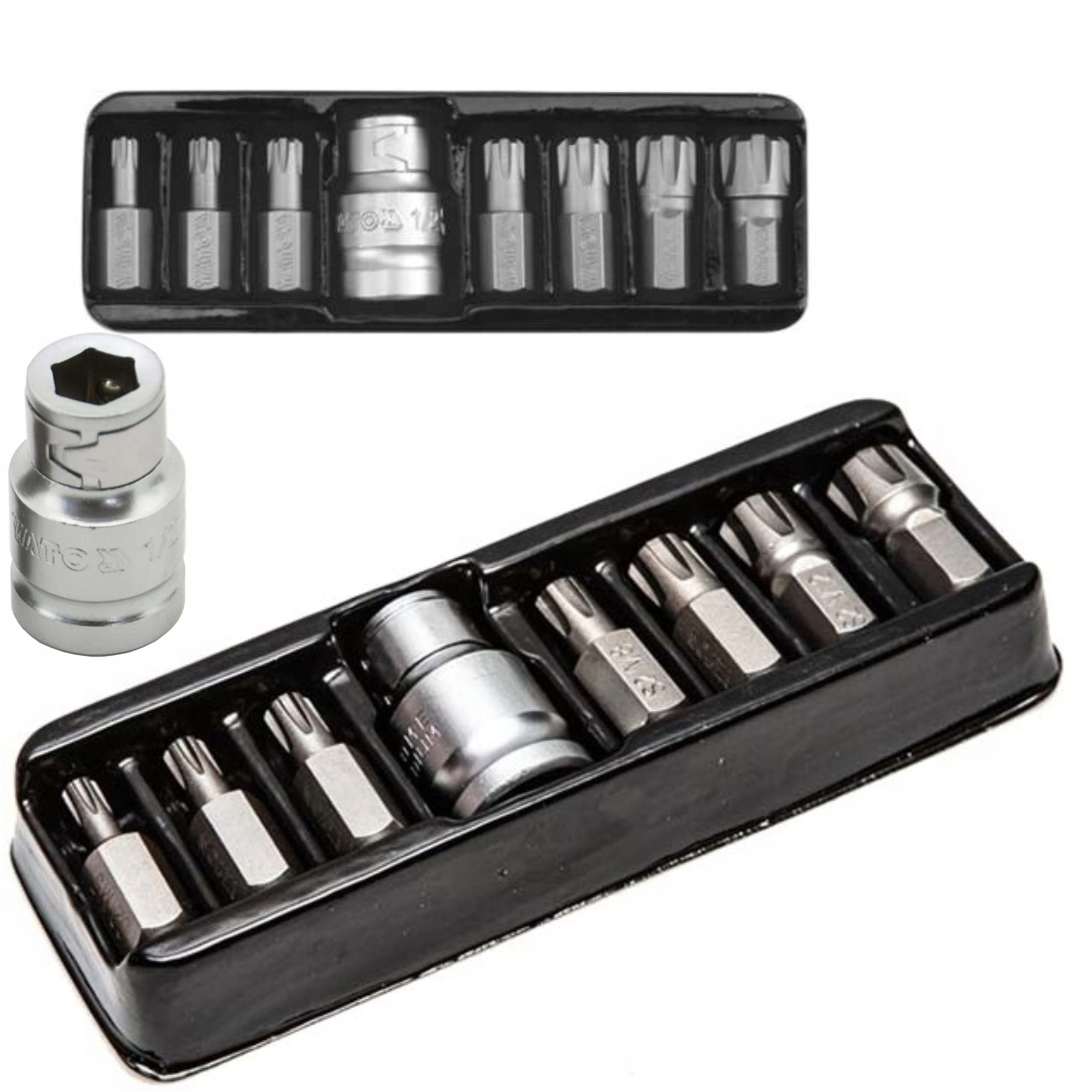 YATO KOŃCÓWKI WKRĘTAKOWE RIBE, KPL. 8 SZT. ADAPTER