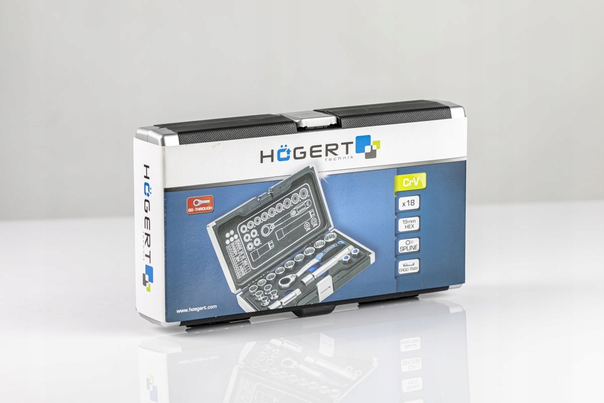 HOGERT KOMPLET ZESTAW Z GRZECHOTKĄ PRZELOTOWĄ 18 ELEMENTÓW WALIZKA HT1R478