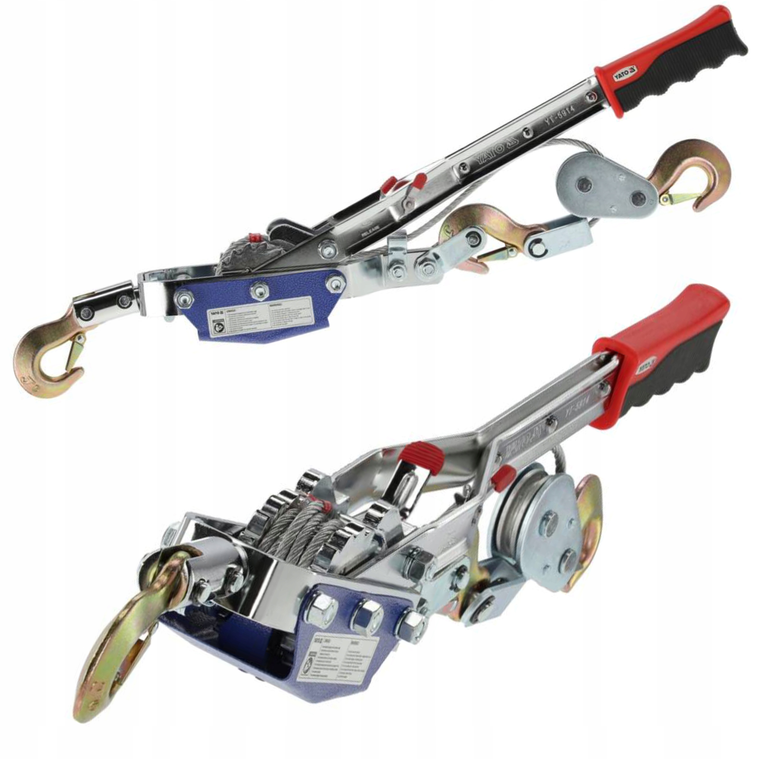 YATO WYCIĄGARKA LINOWA RĘCZNA 1500KG 1,5T 1500 daN 3 m 6 mm 15:1 YT-5914