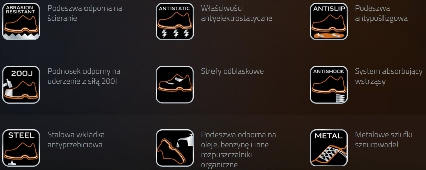 NEO BUTY TRZEWIKI SKÓRZANE ROBOCZE METALOWY PODNOSEK SRA 82-023 r. 42