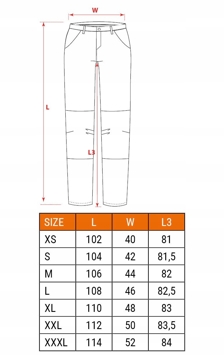 NEO SPODNIE ROBOCZE HD Slim MONTERSKIE r.3XL PASEK