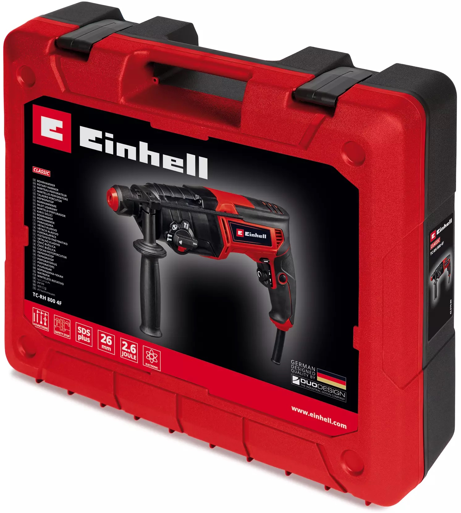 EINHELL MŁOT UDAROWY SIECIOWY TC-RH 800 4F WALIZKA 4257980
