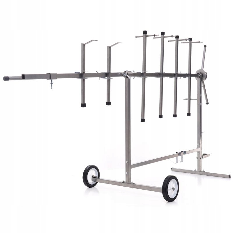 STOJAK LAKIERNICZY MALARSKI OBROTOWY KOŁA 6x RAMIONA DO MALOWANIA KAROSERII