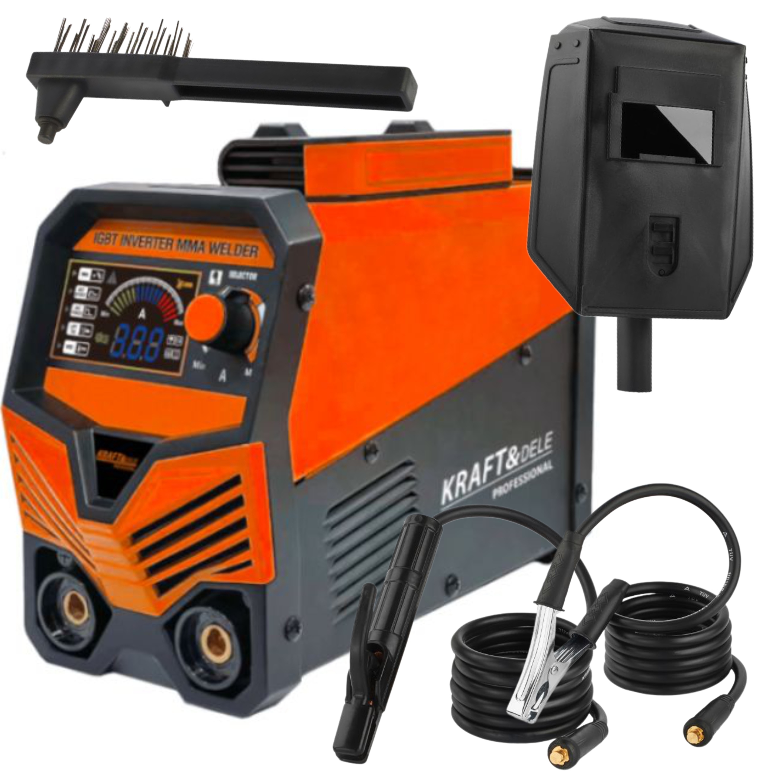 KRAFT&DELE SPAWARKA INWERTOROWA MMA IGBT LIFT TIG LCD 20-330A KD1878