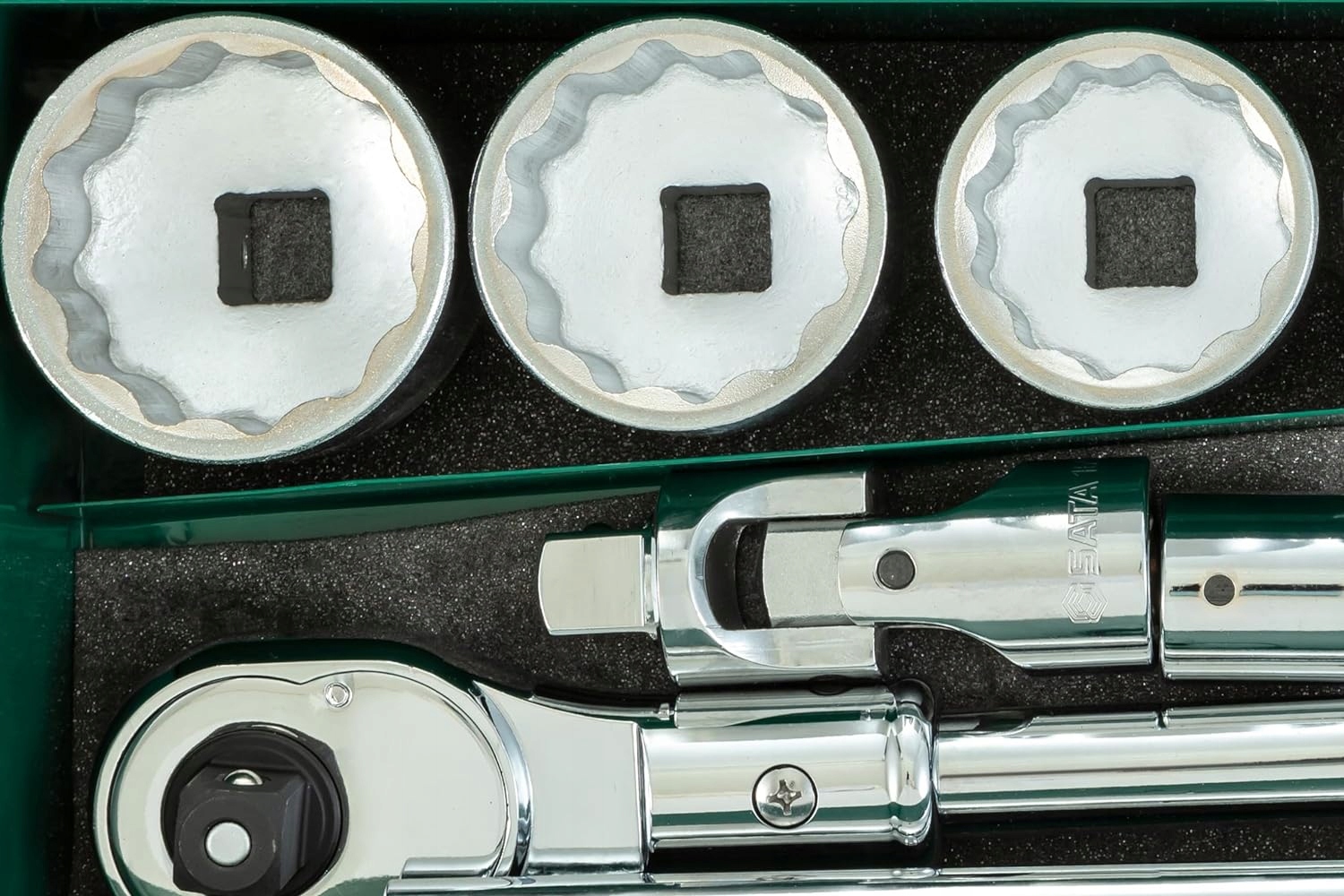 SATA ZESTAW 15 KLUCZY NASADOWYCH 3/4" METRYCZNYCH W WALIZCE ST09015SJ