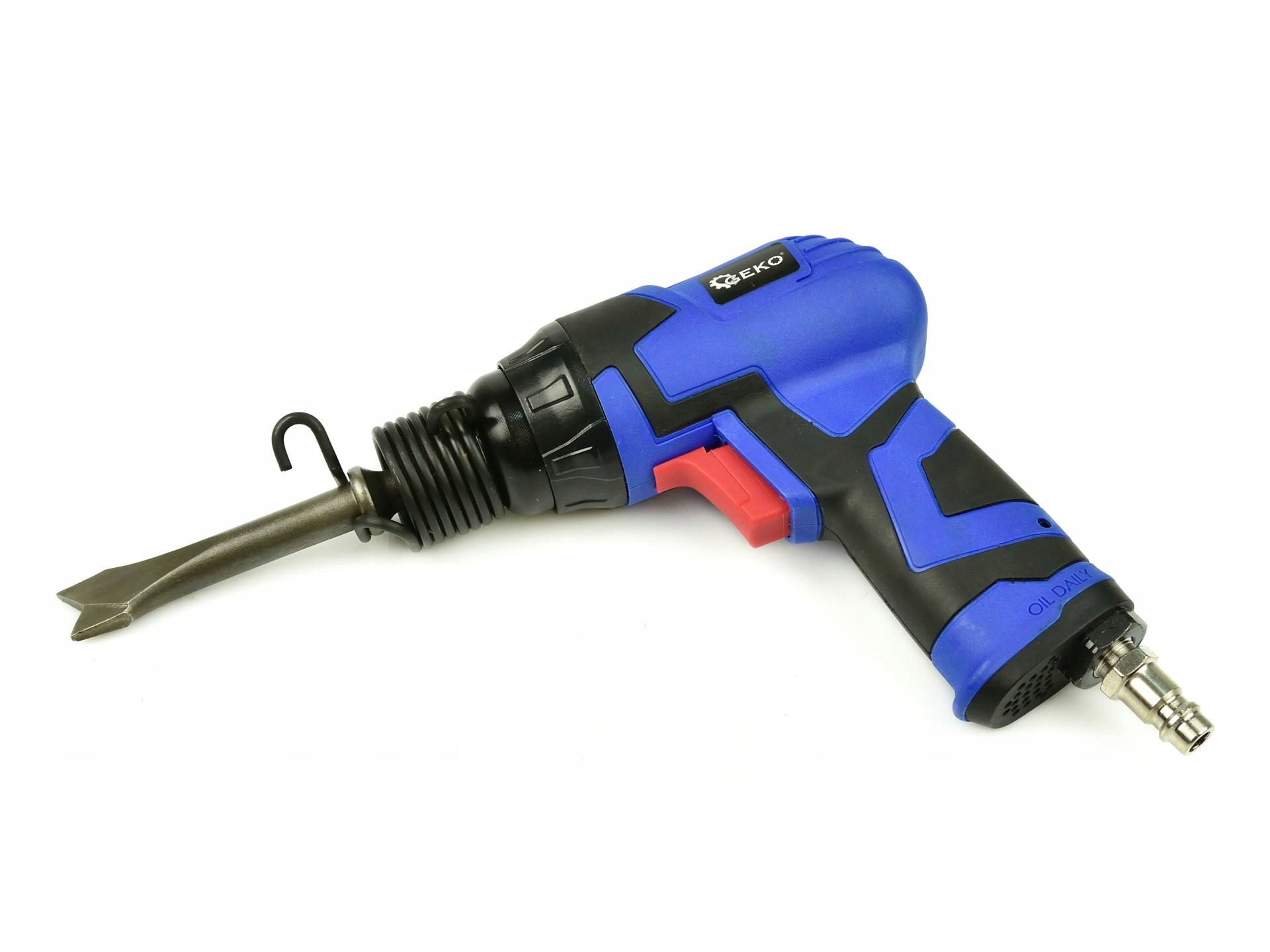 GEKO ZESTAW MŁOTEK UDAROWY BLACHARSKI PNEUMATYCZNY 4 DŁUTA G03147