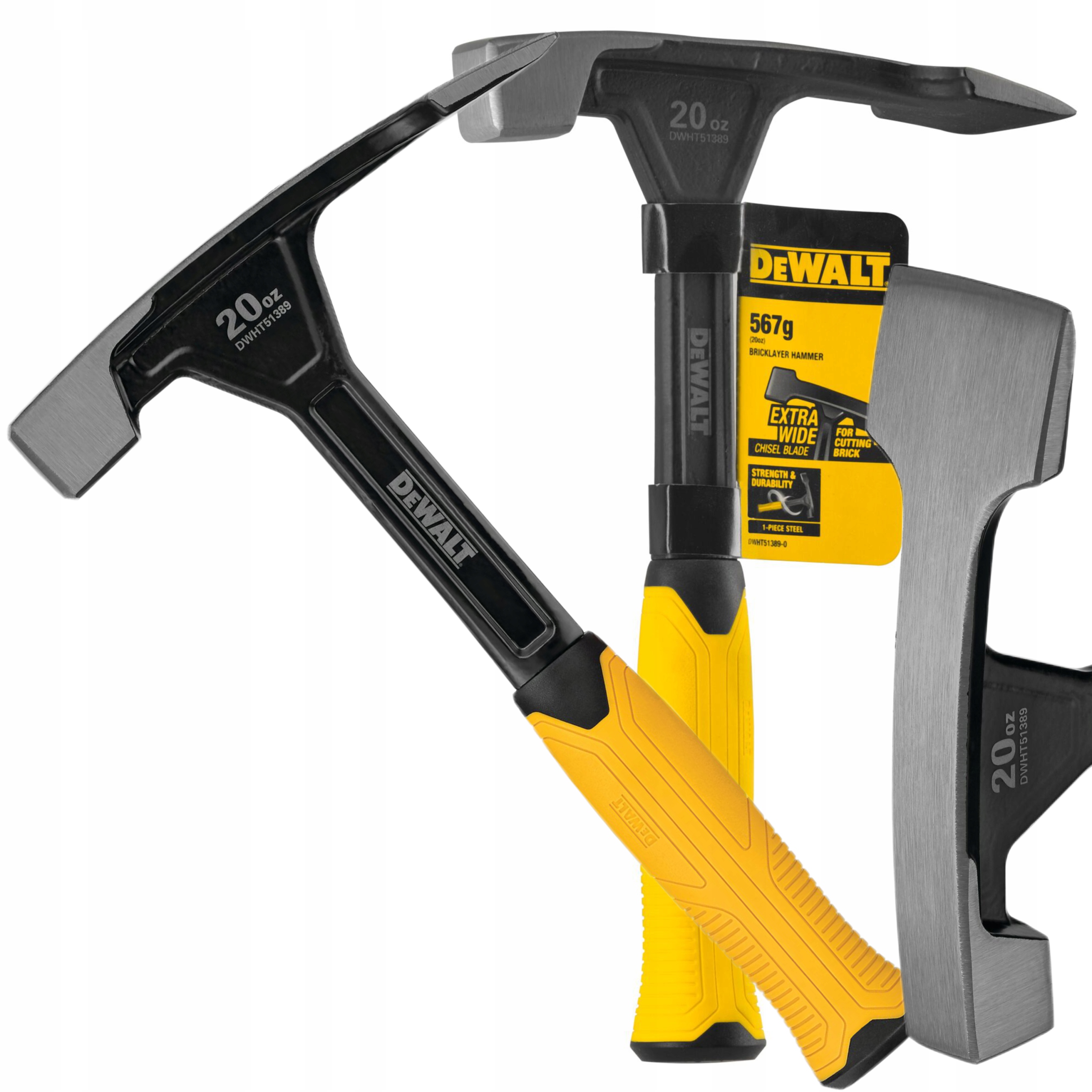 DeWALT MŁOTEK STALOWY PROSTY PAZUR ŁAPA BOCZNA XP 567 g Reński DWHT51389-0