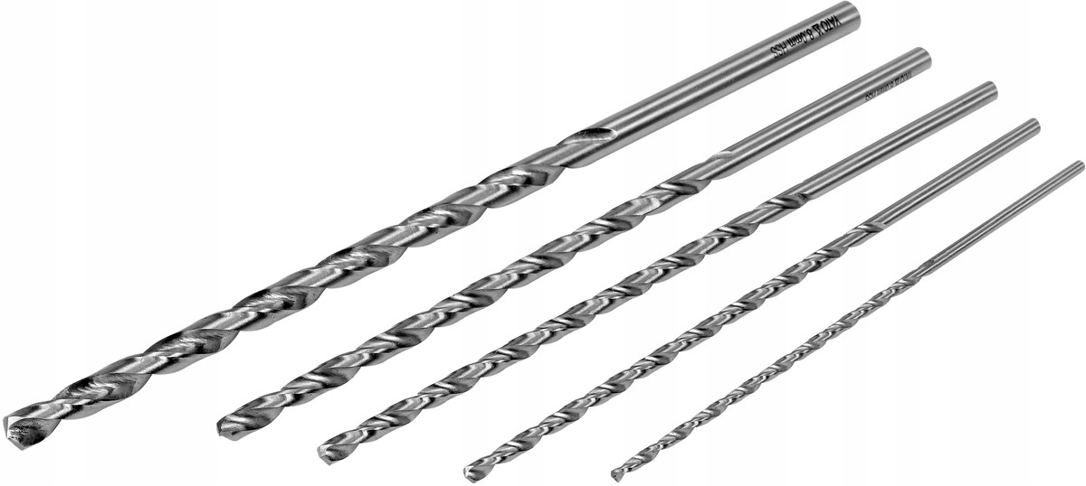 YATO WIERTŁA DO METALU DŁUGIE 5SZT 3-8MM YT-39820