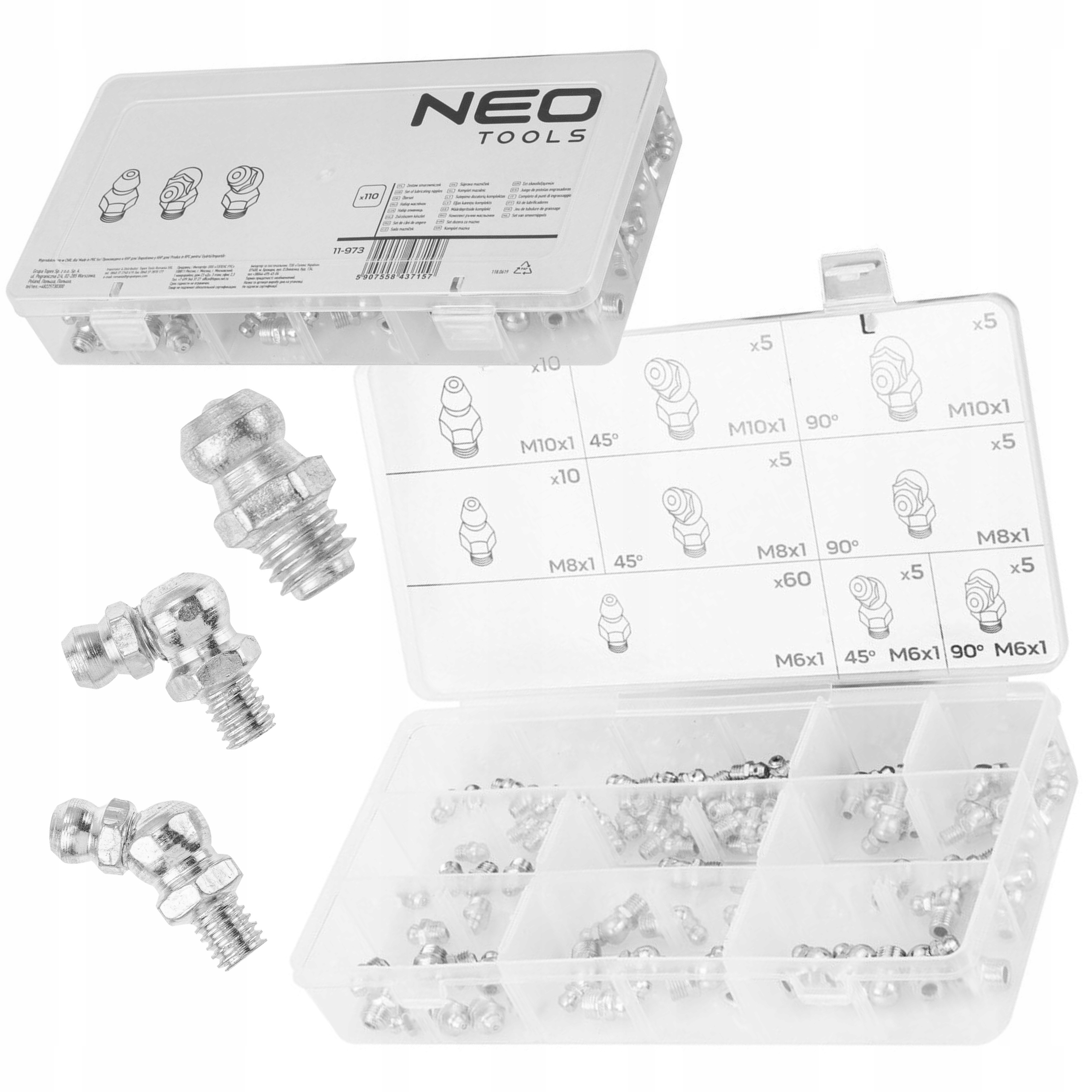NEO SMAROWNICZKI KALAMITKI 45° 90° PROSTE 110 SZT