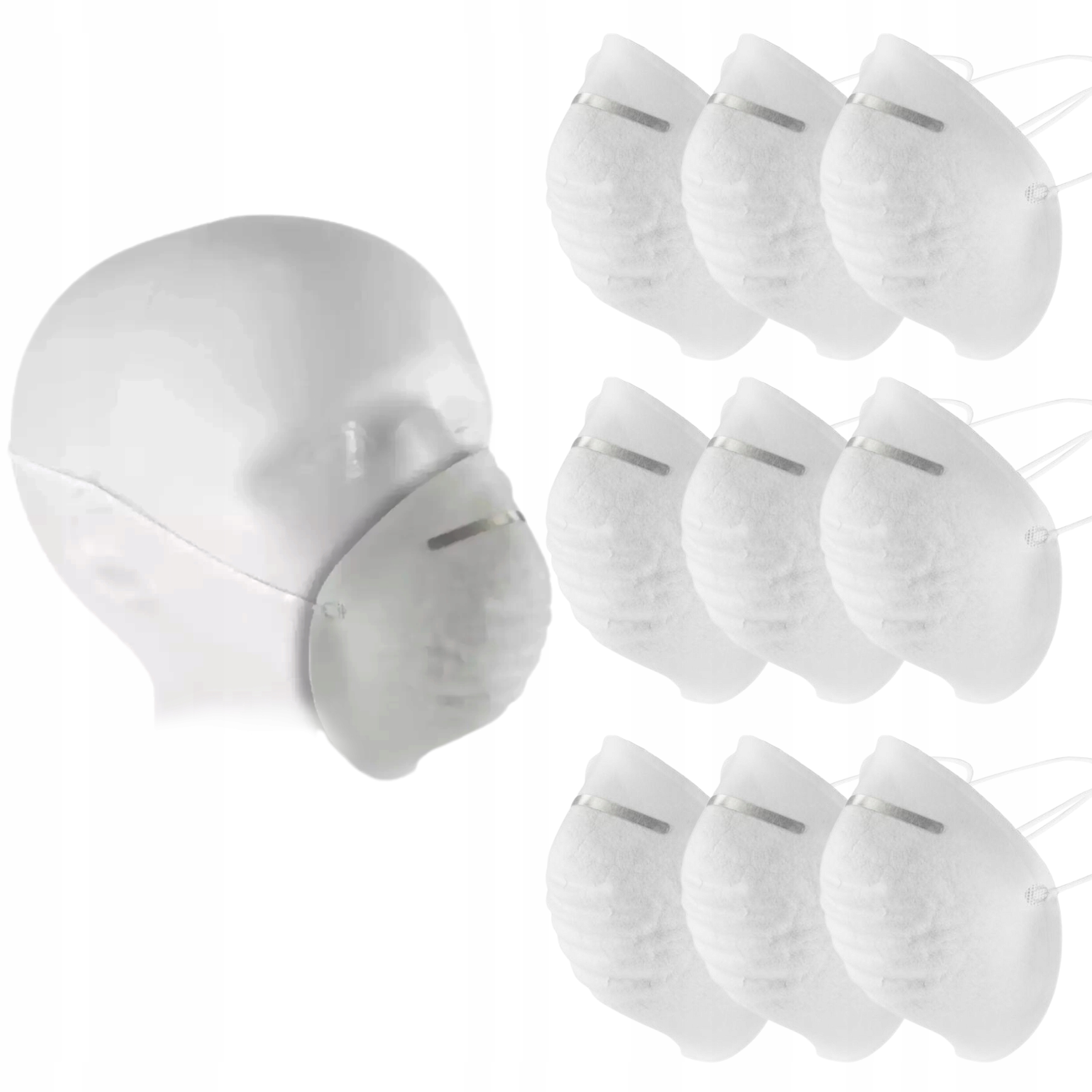 DEDRA PÓŁMASKA, HIGIENICZNA Z KLAMRĄ NOSOWĄ 10SZT BH1070-010