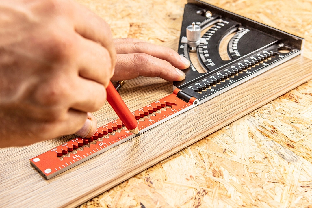 NEO KĄTOWNIK ALU EKIERKA BUDOWLANA ZE STOPKĄ 185mm