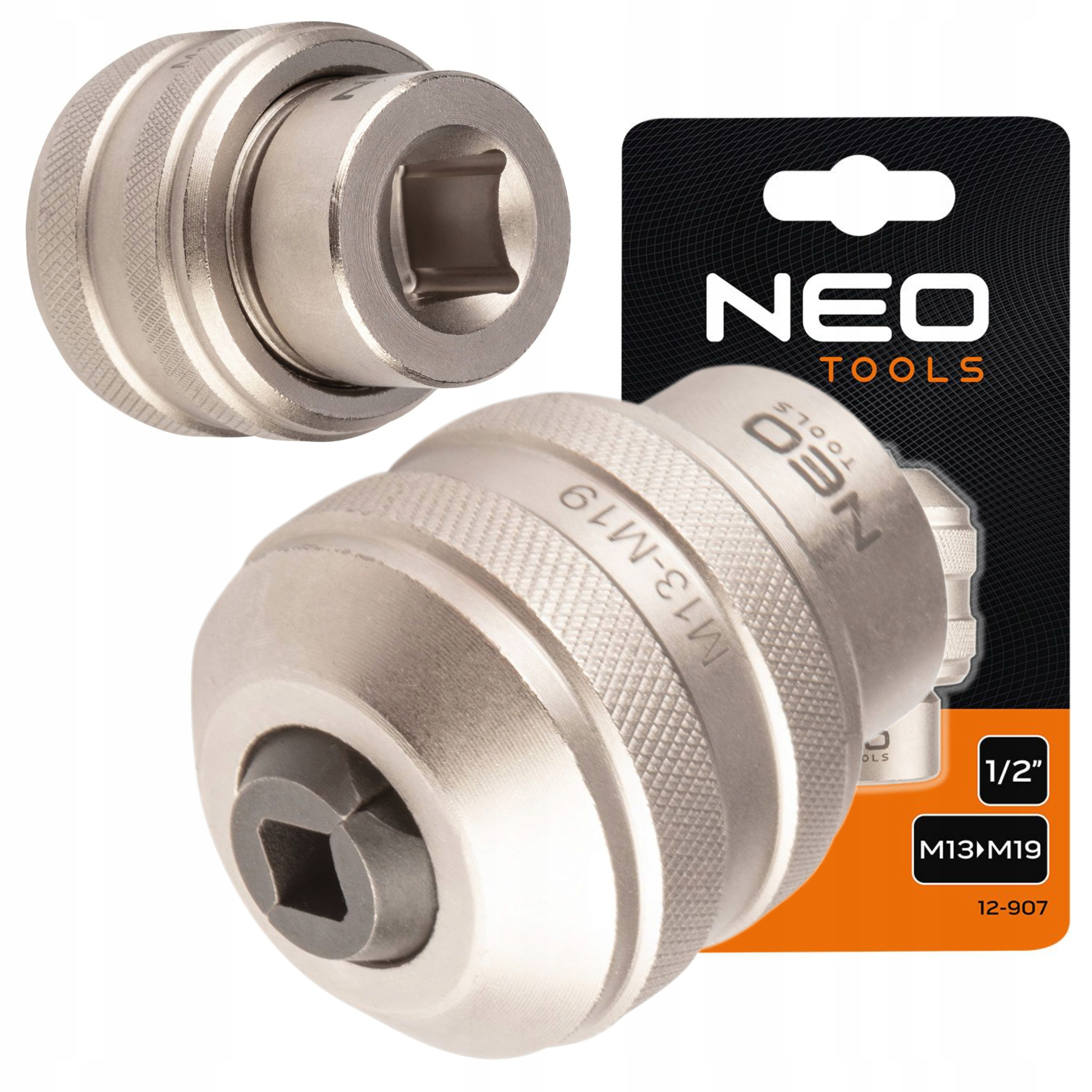 NEO ADAPTER UCHWYT DO GWINTOWNIKÓW, 1/2"DR M13-M19 12-907