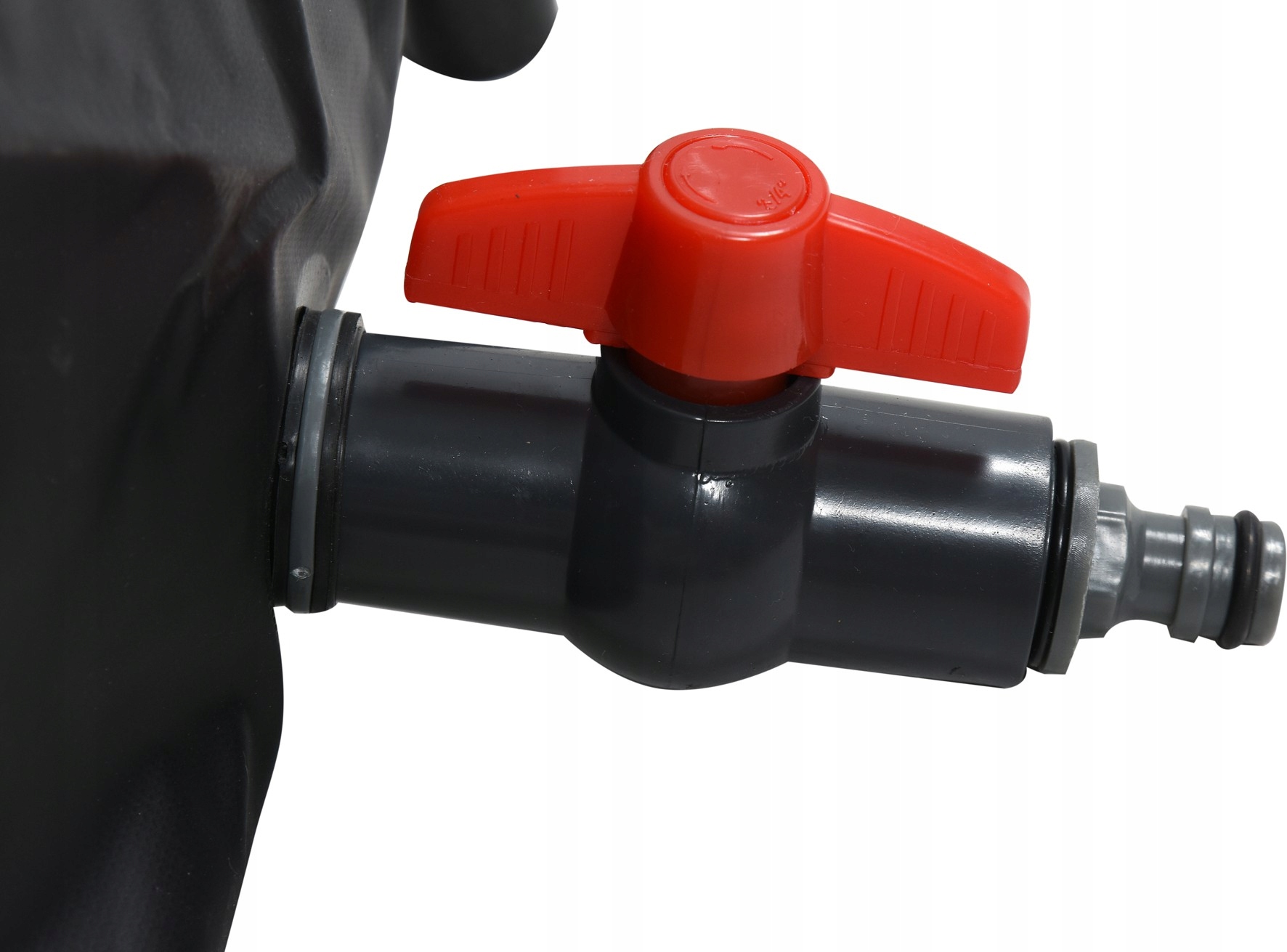 ZBIORNIK NA DESZCZÓWKĘ WODĘ 500L PVC SKŁADANY DUŻY CZARNY 98x80cm