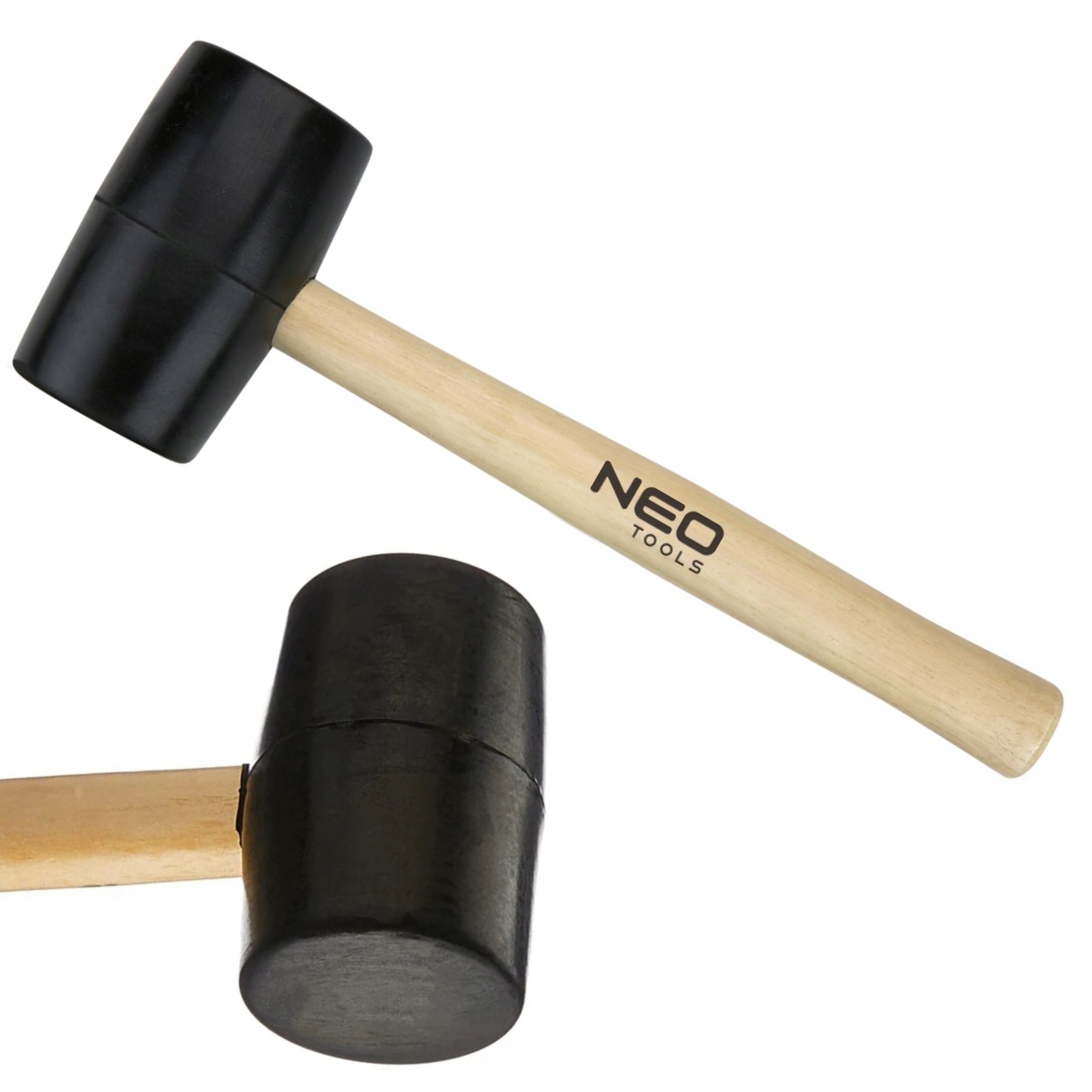 NEO MŁOTEK GUMOWY 72 MM/900 G TRZONEK DREWNIANY 25-064