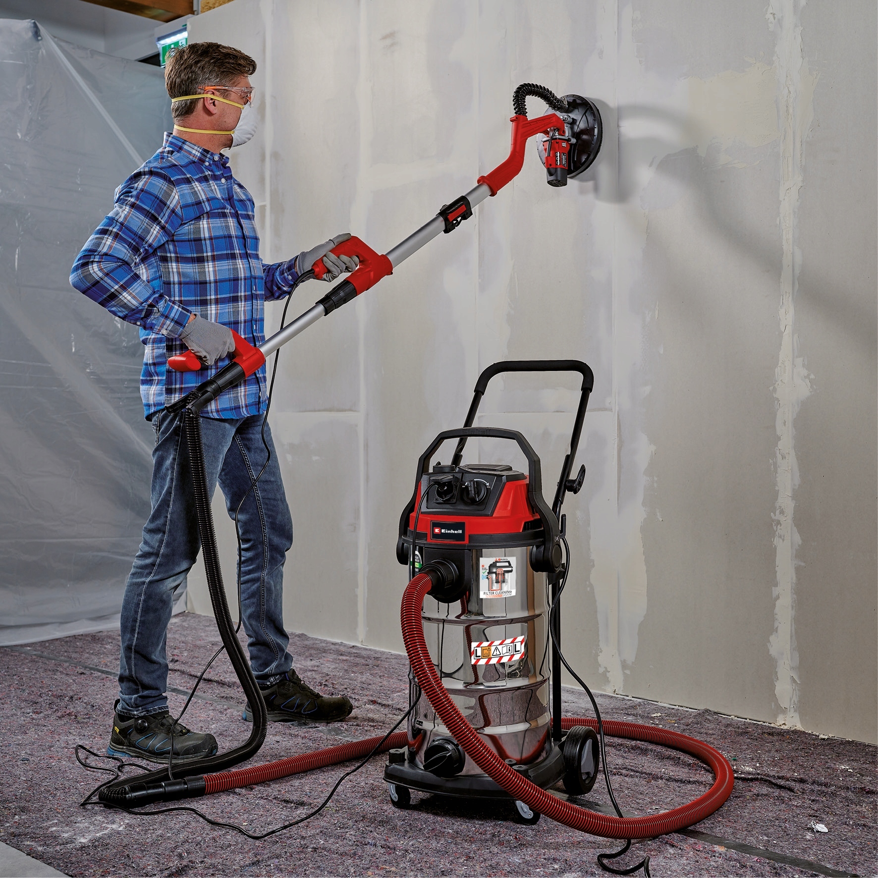 ODKURZACZ WARSZTATOWY 40L 1500W NA MOKRO SUCHO TE-VC 2340 SACL EINHELL