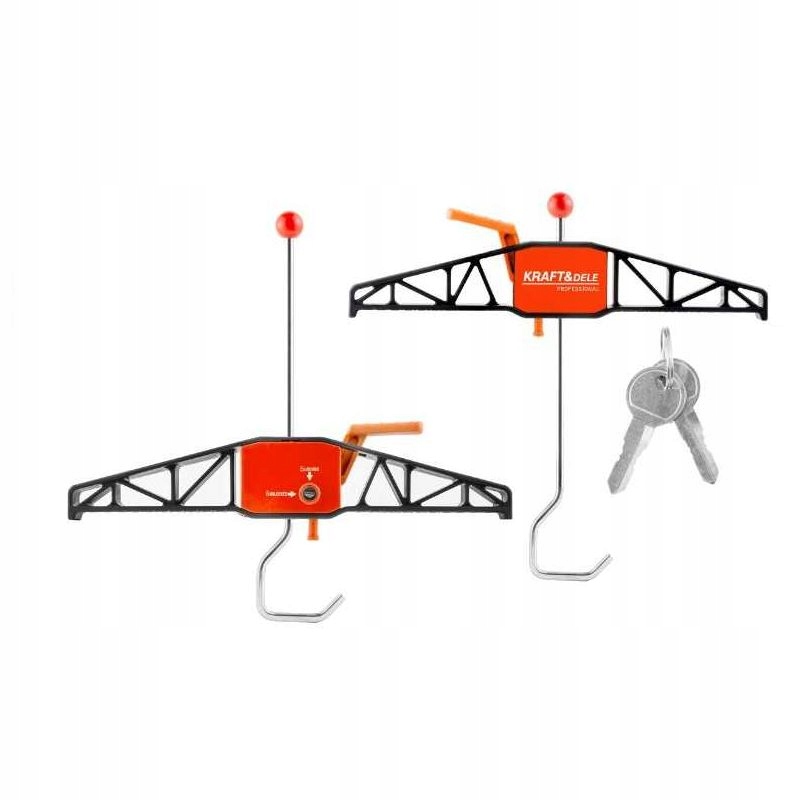 PROFESJONALNY UCHWYT DO MONTAŻU DRABINY ZESTAW 2SZT. TWORZYWO ABS KD11418