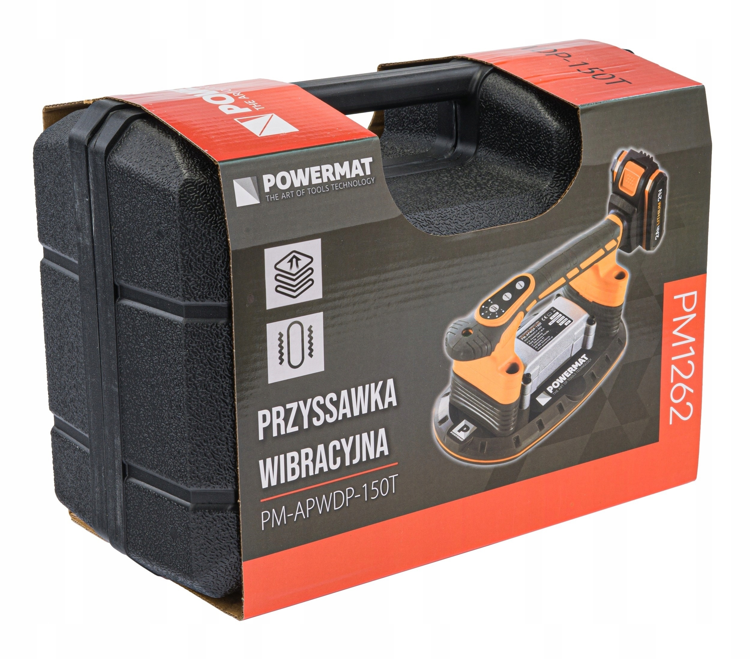PRZYSSAWKA WIBRUJĄCA DO UKŁADANIA PŁYTEK WIBRATOR DO POZIOMOWANIA 2xAKU 21V