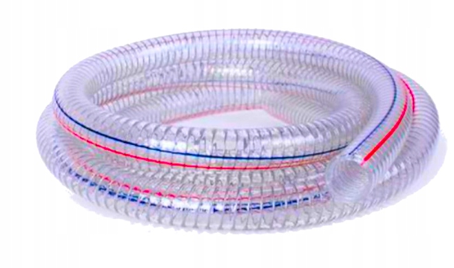 WĄŻ SSAWNY SSĄCY 2" TŁOCZNY ZBROJONY DRUTEM do POMPY HYDROFORÓW 100M 2"