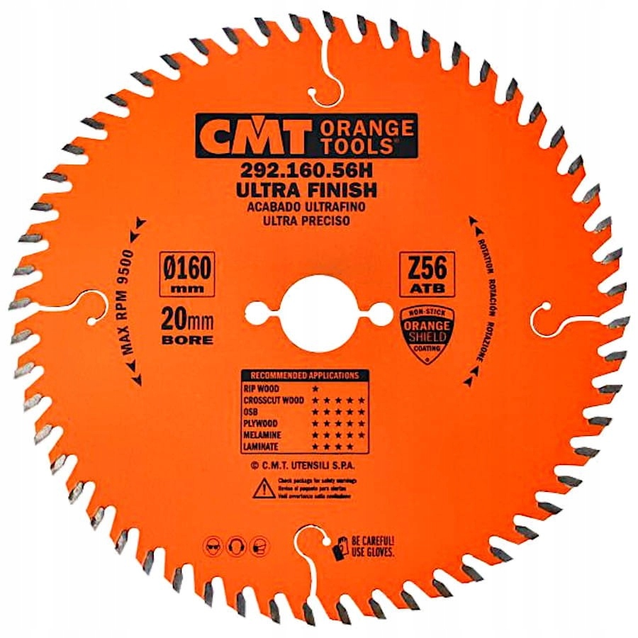CMT PIŁA PILARKA TARCZOWA ZAGŁĘBIARKA DO CIĘCIA DREWNA 160X20MM 292.160.56H