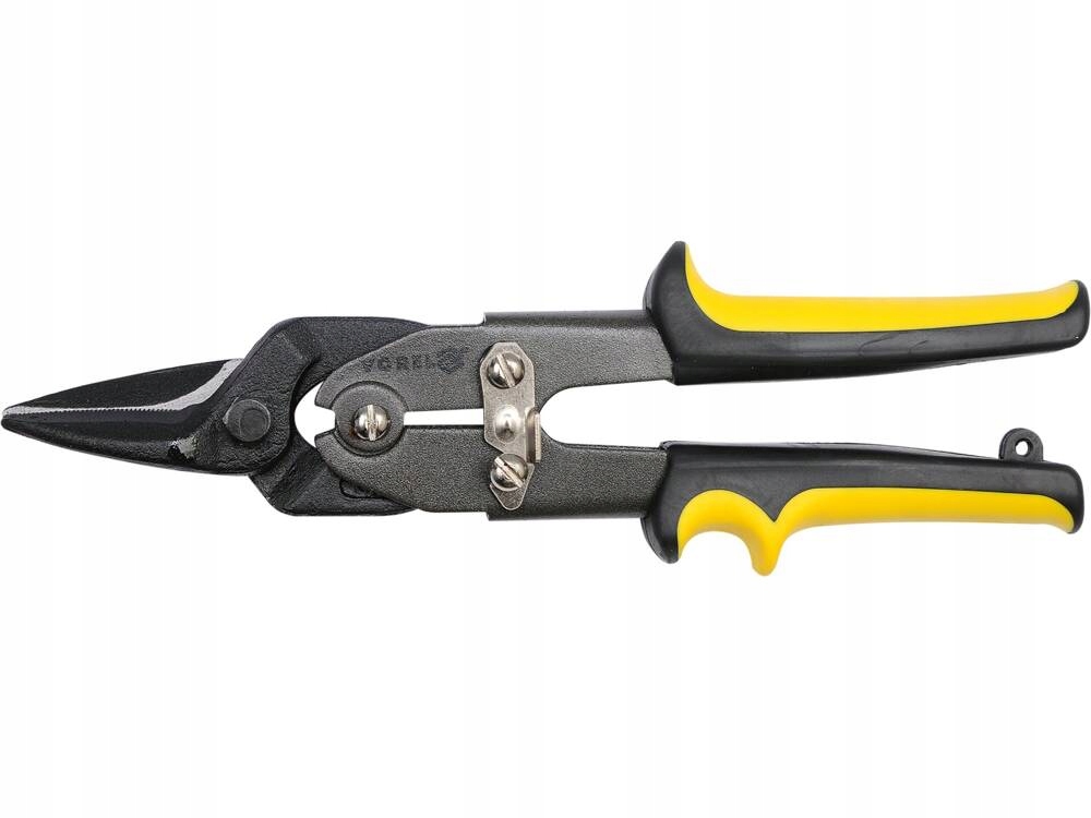 VOREL NOŻYCE DO BLACHY RĘCZNE PROSTE 250MM CR-NI 2-KOLOROWA RĘKOJEŚĆ 48082