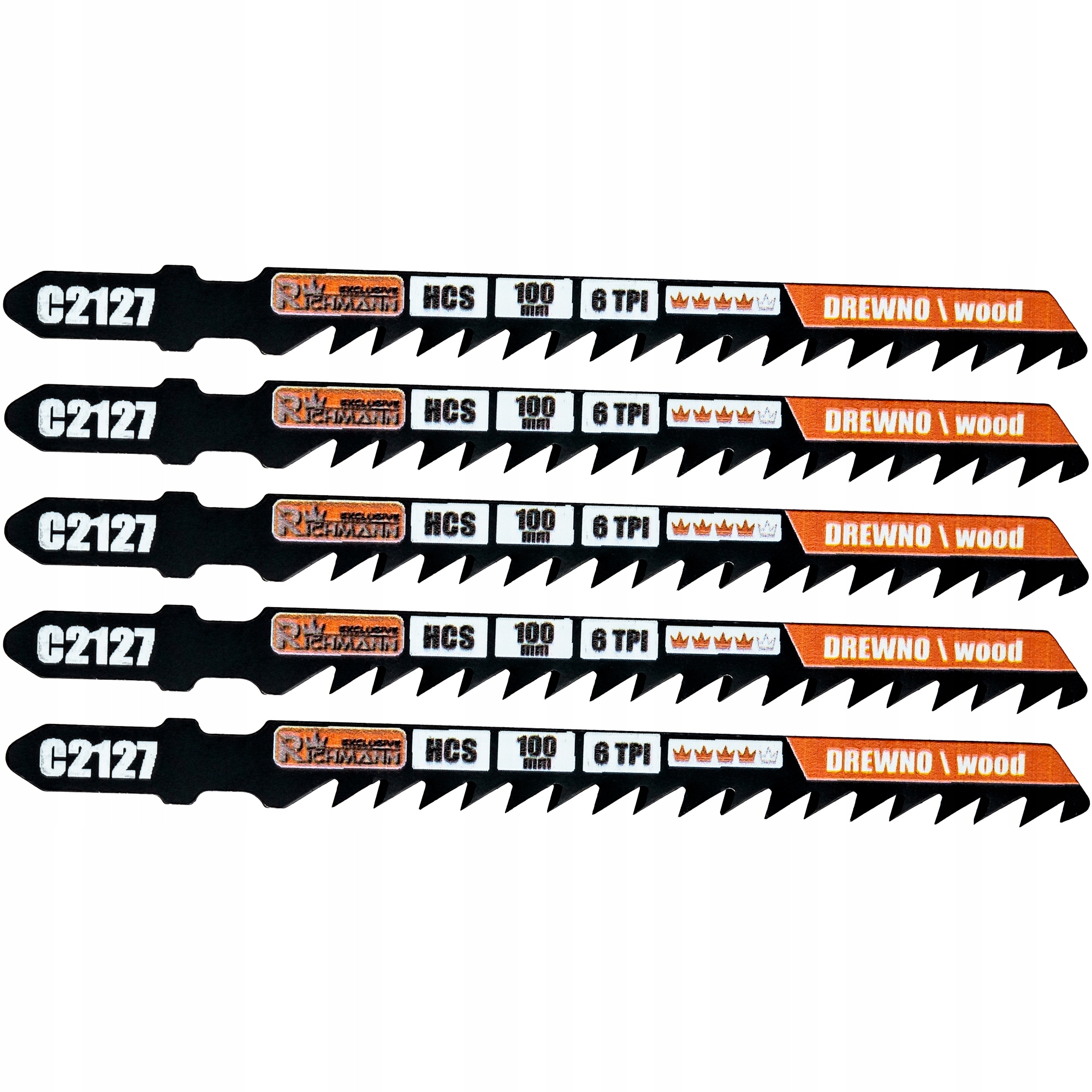 C2127 BRZESZCZOT DO WYRZ. DREWNO T HCS 100MM 6TPI SZYBKIE CIĘCIE T144D 5SZT