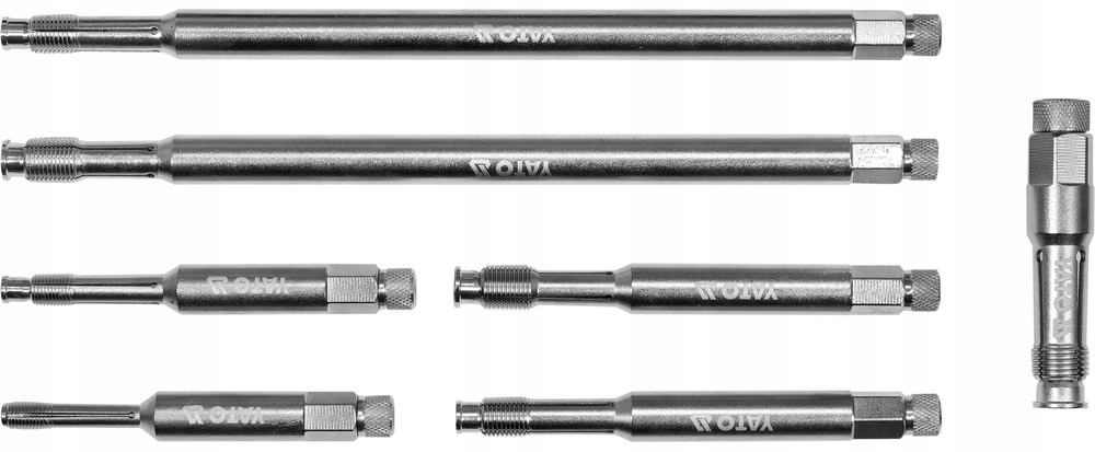 YATO ZESTAW GWINTOWNIKÓW DŁUGICH DO NAPRAWY GWINTÓW ŚWIEC ZAPŁONOWYCH 7EL.