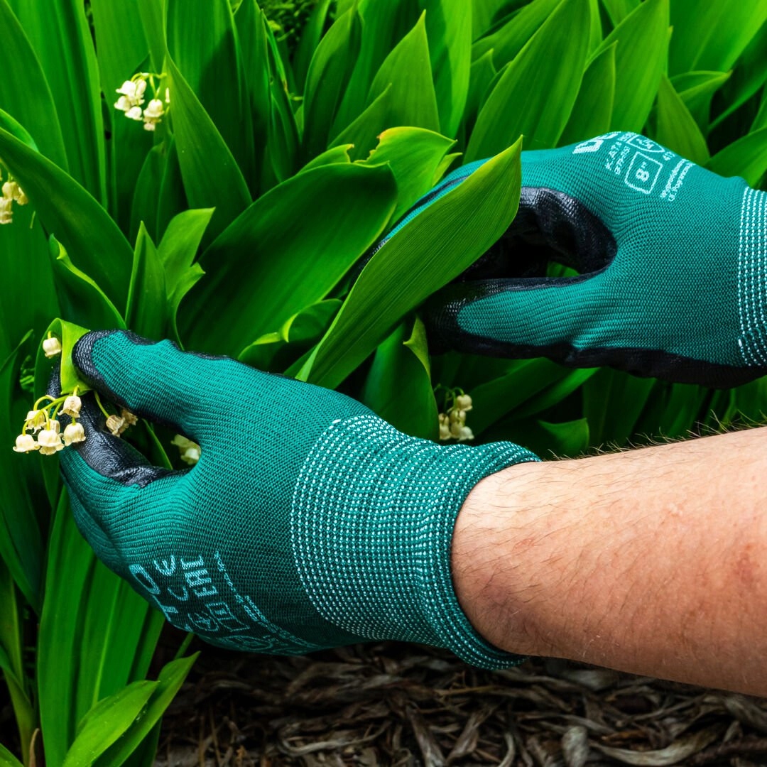 VERTO RĘKAWICE OGRODOWE POKRYTE NITRYLEM ROZ 9"