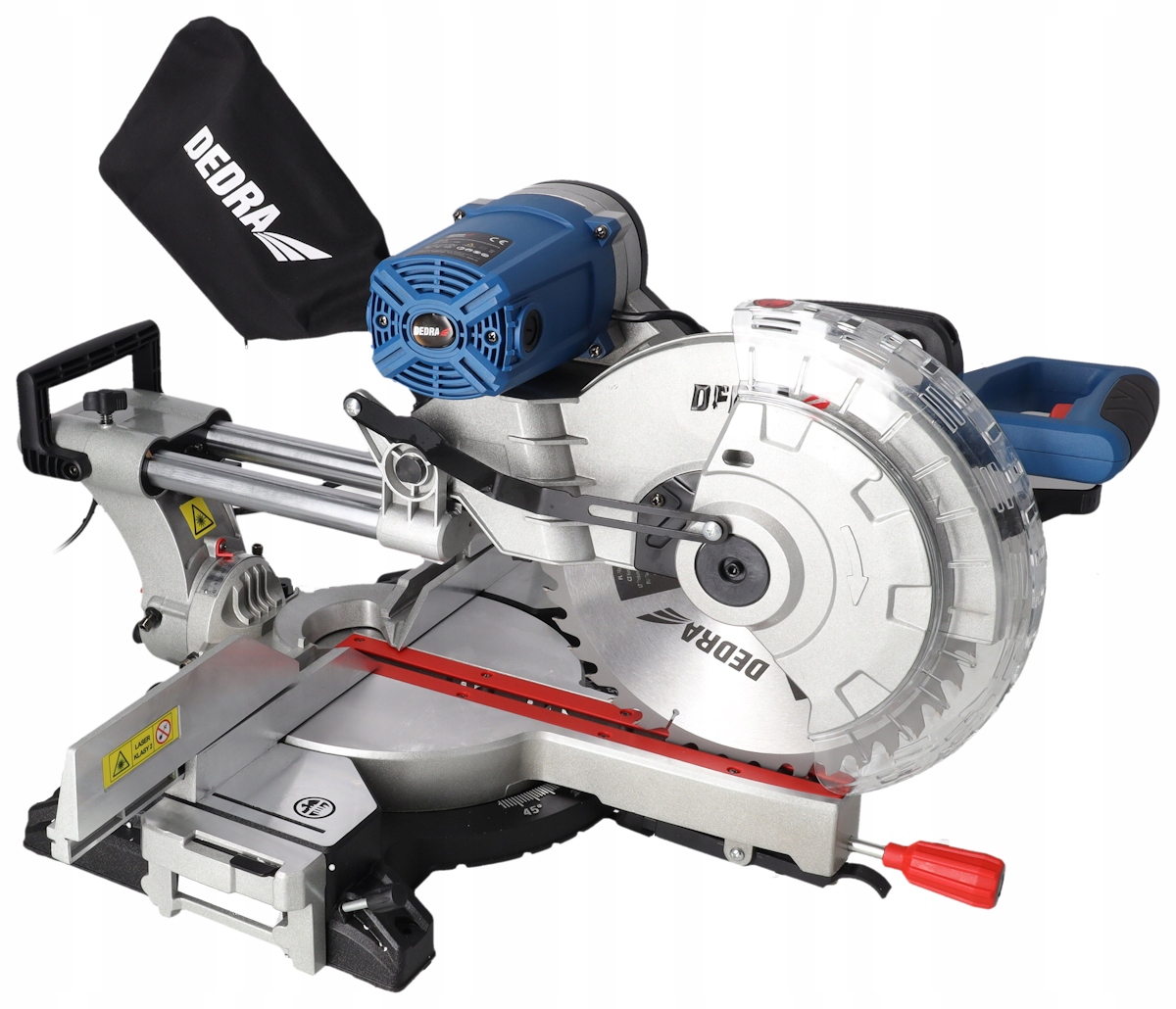 DEDRA PILARKA UKOSOWA Z POSUWEM DO DREWNA 305MM 2000W POCHYŁ W DWIE STRONY