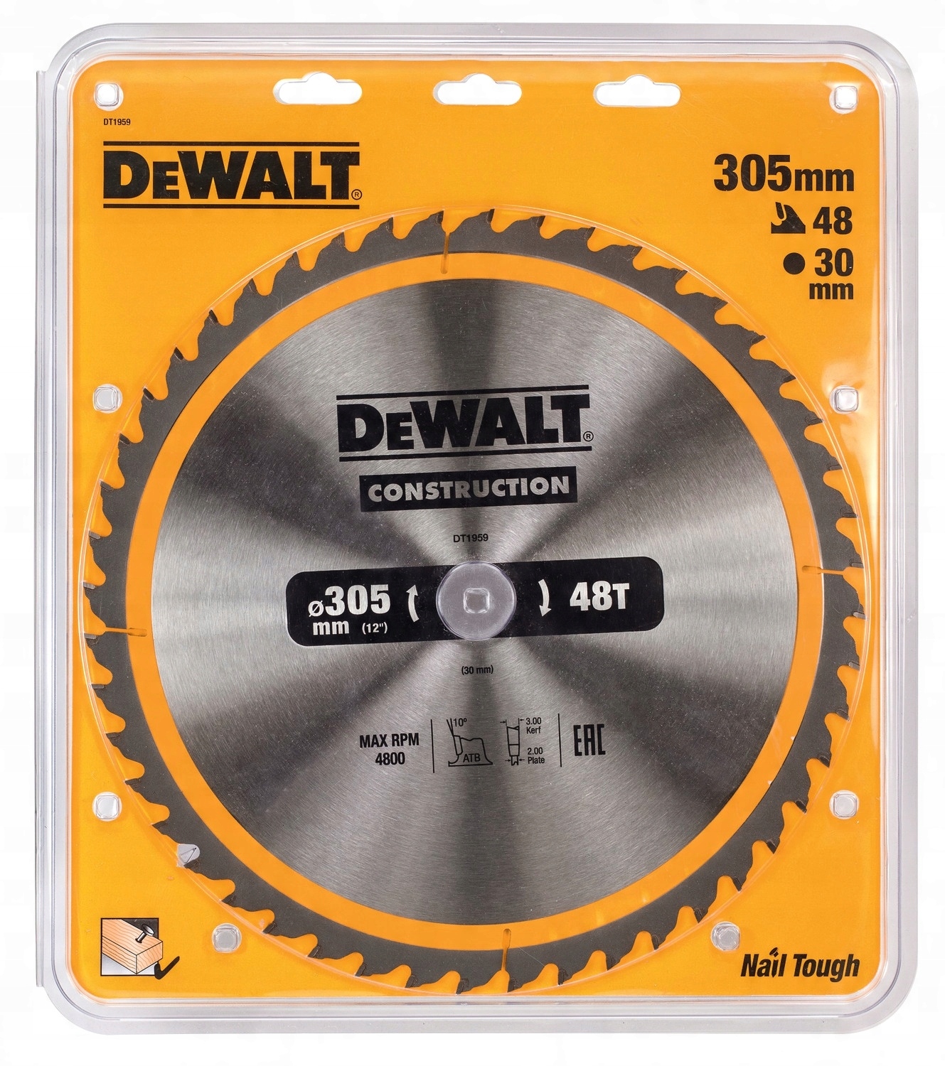DeWalt DT1959 tarcza piła do drewna 305mm 30mm 48z