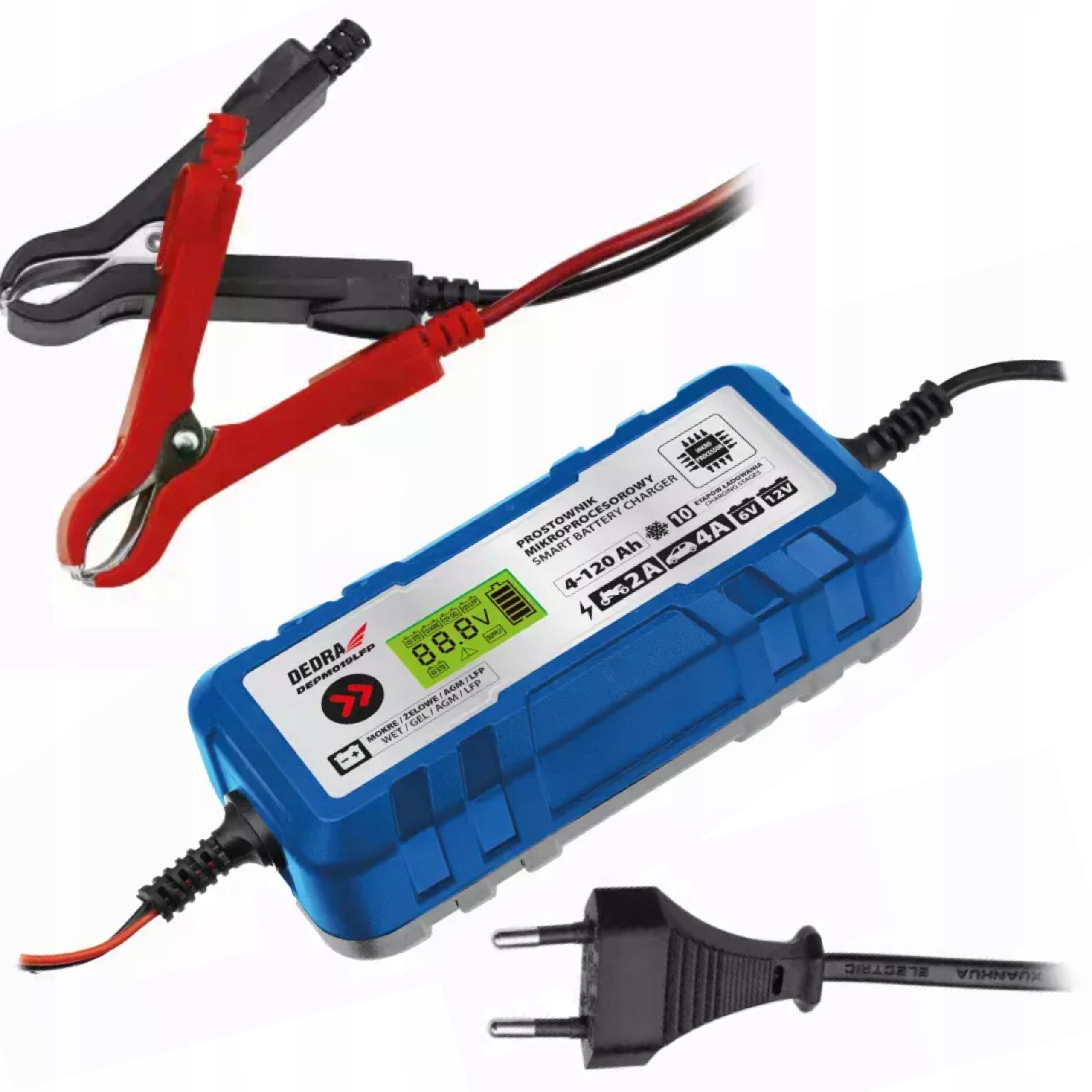DEDRA PROSTOWNIK MIKROPROCESOROWY ŁADOWANIE AKUMULATORA 90W DEPM019LFP