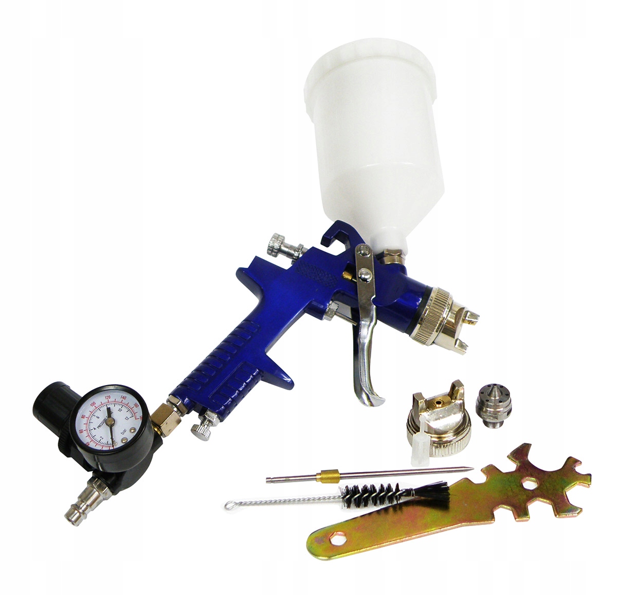 PISTOLET LAKIERNICZY HVLP 600ML FIRMY SILVER DYSZE: 1.4 + 1.7MM+ REDUKTOR