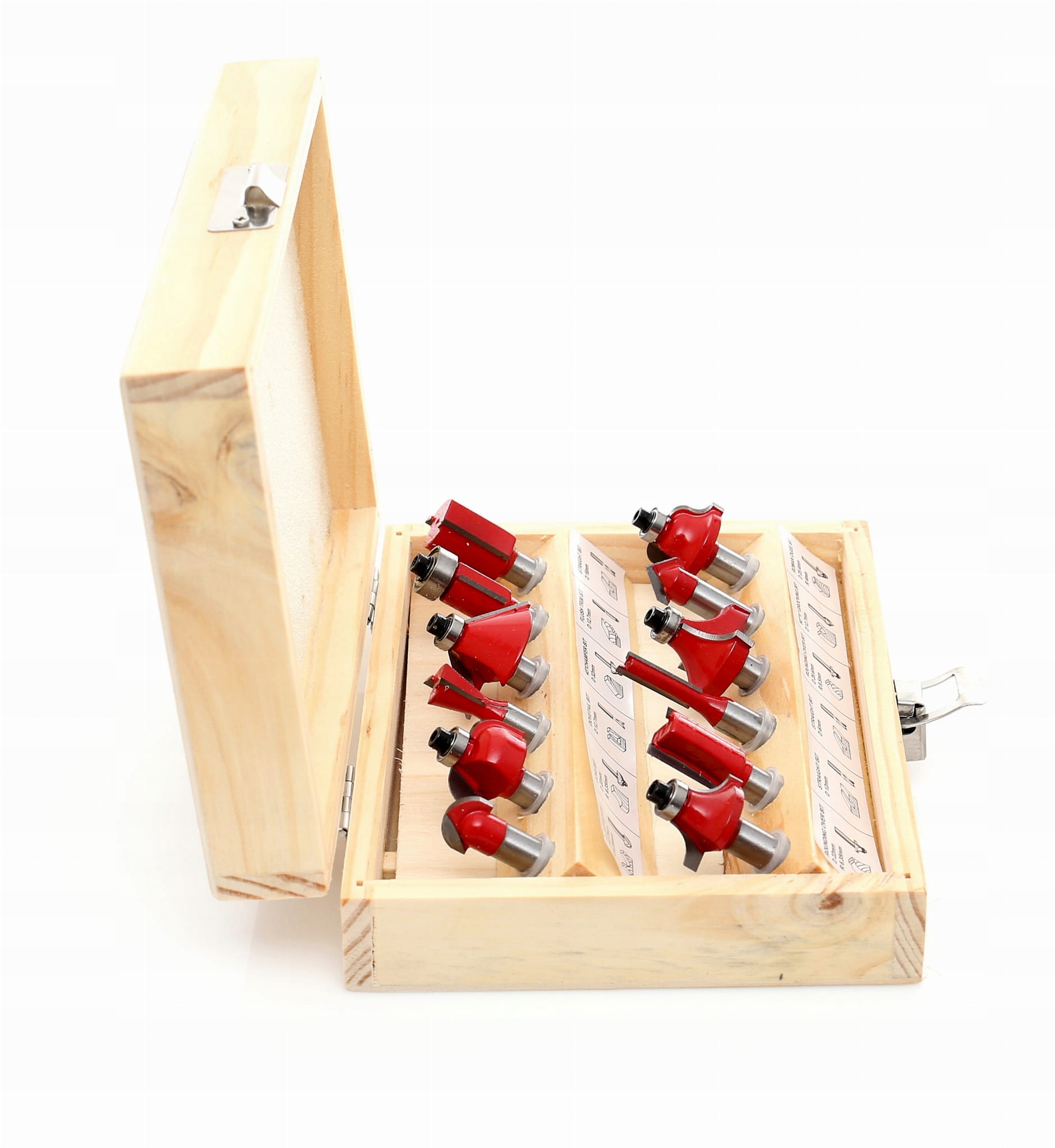 KRAFT&DELE ZESTAW FREZÓW DO DREWNA TRZPIENIOWY 12 SZTUK ELEMENTÓW KD10282