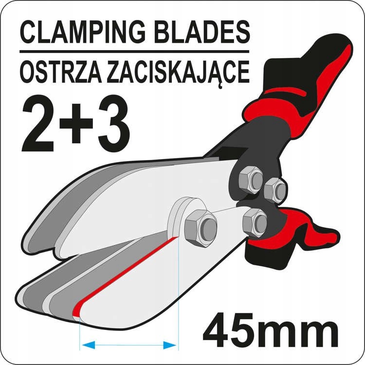 YATO SZCZYPCE DO KARBOWANIA ZMNIEJSZANIA ŚREDNICY RUR L-260 MM 5 OSTRZY