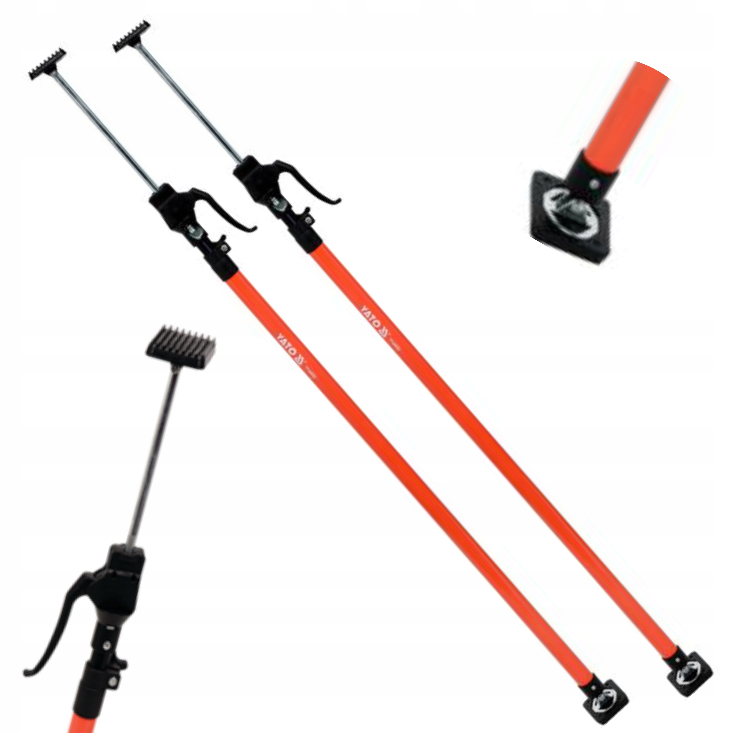 PODPORA SUFITOWA TELESKOPOWA 2szt. ROZPIERAKI DO PŁYT GK 125-290cm 2x