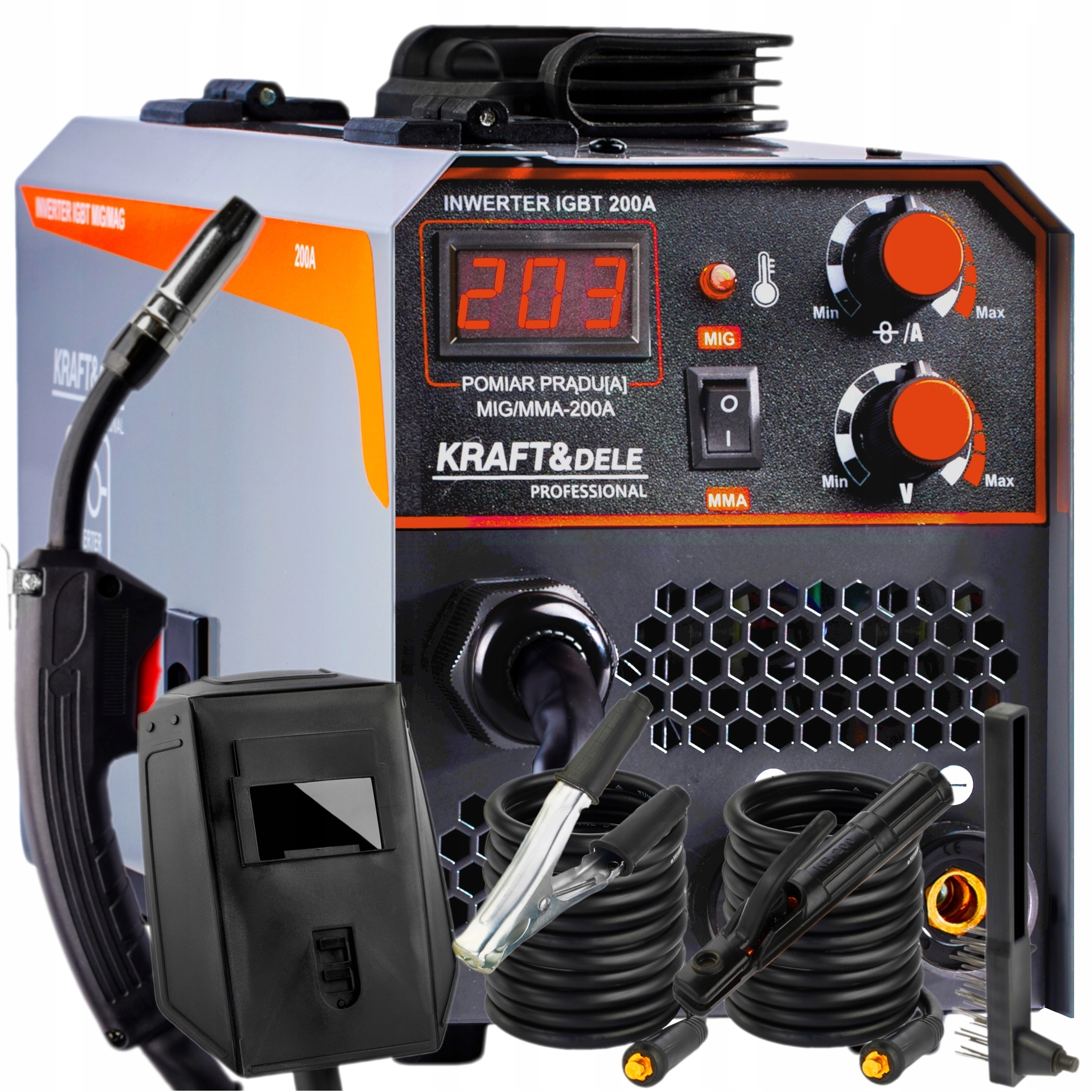 SPAWARKA INWERTEROWA INWERTOROWA MIG MMA TIG 250A FLUX IGBT BEZGAZ KD1788